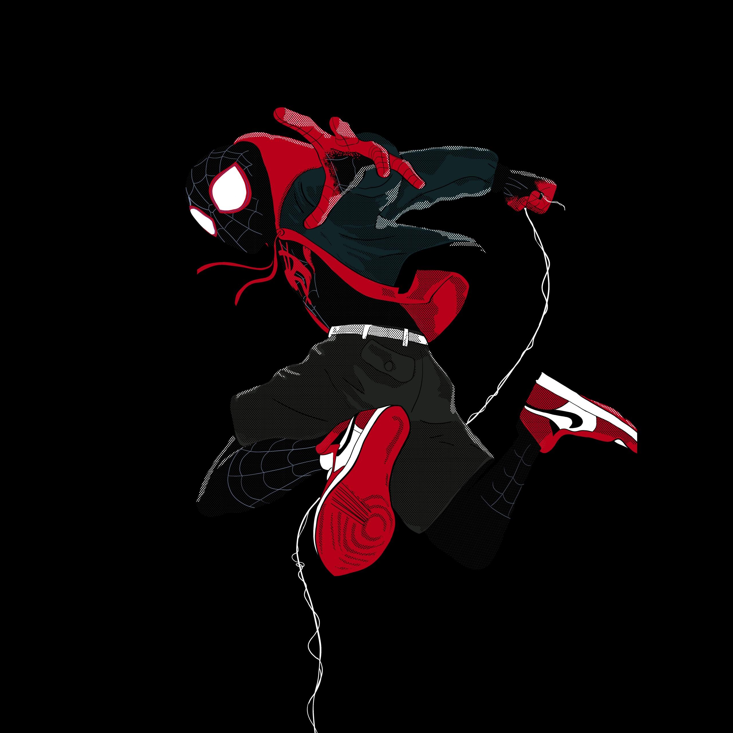 2560x2560 Miles Morales Wallpaper 4K, Spider Man: Into The Spider Verse, 5K, 8K, Graphics CGI