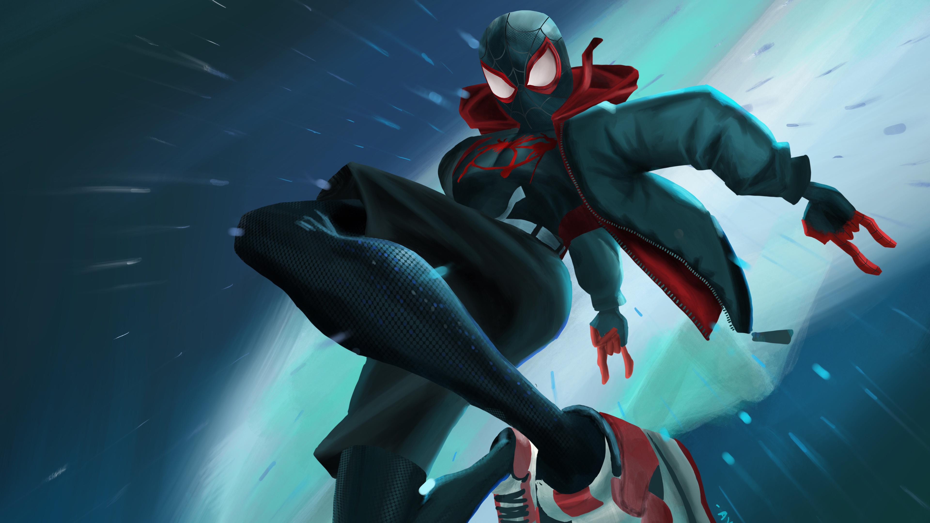 3840x2160 Wallpaper 4k Miles Morales Into The Spider verse 4k Wallpaper