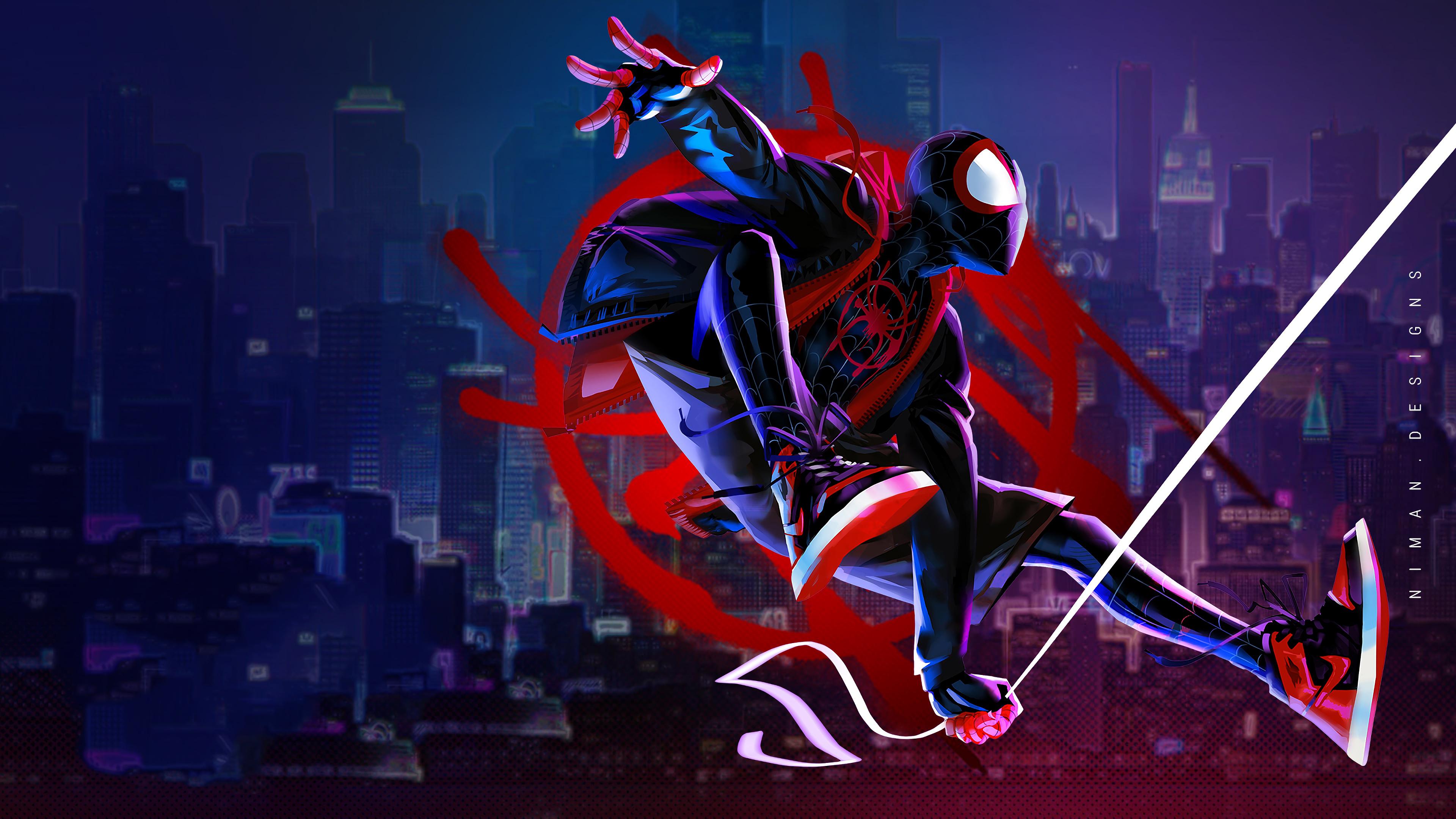 3840x2160 Miles Morales Spider Man: Into The Spider Verse 4K Wallpaper