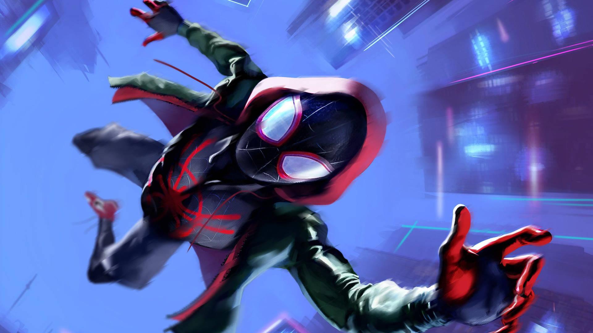 1920x1080 Download Miles Morales Is The Newest Spider Man On The Scene In The Movie Spider Man: Into The Spider Verse! Wallpaper