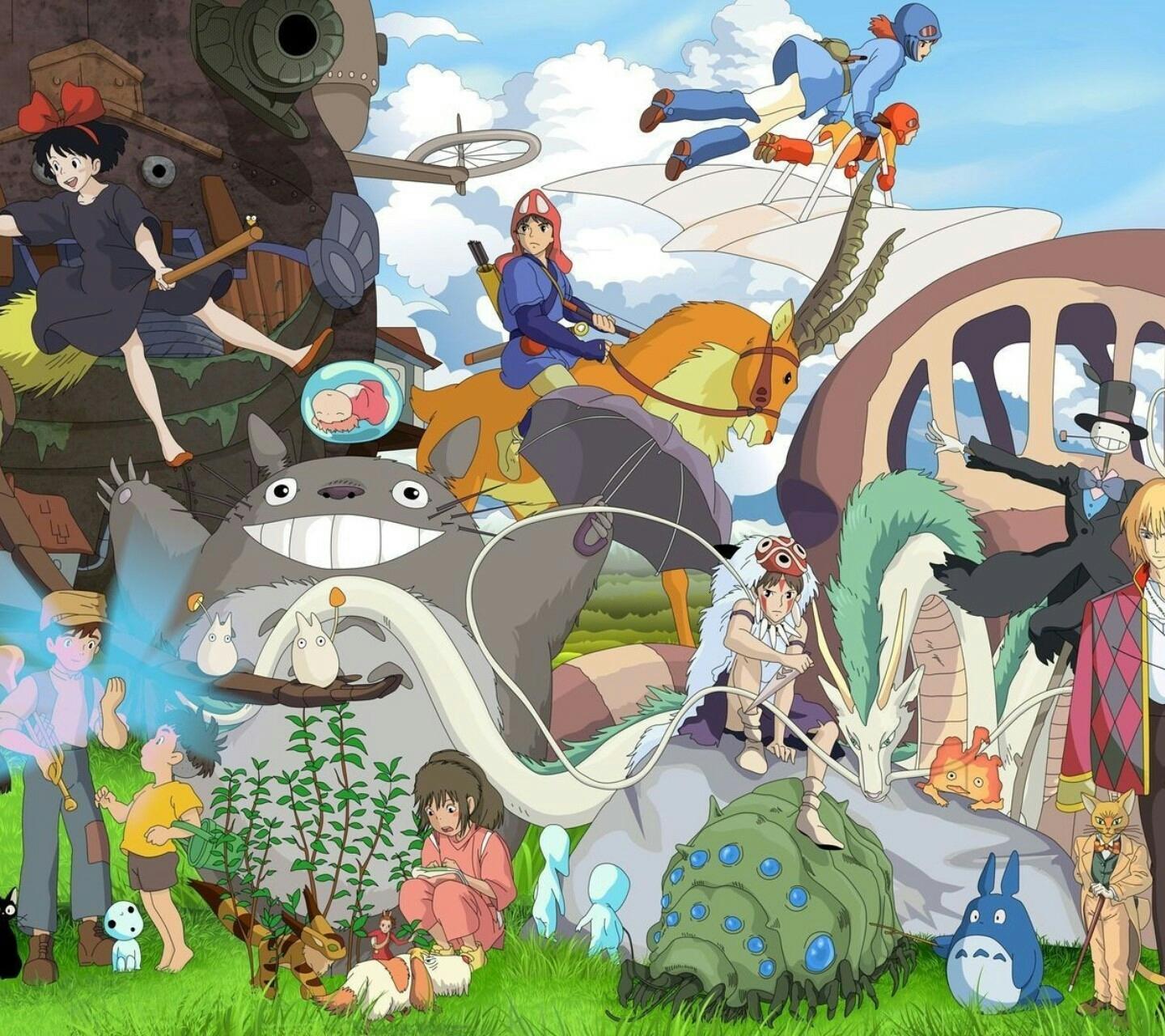 1440x1280 Oops Anime Wallpaper wallpaper : Hayao miyazaki.. .. .. .. . #hayaomiyazaki #anime #animewallpaper #castleinthesky #MyNeighborTotoro #KikisdeliveryService #PrincessMononoke #SpiritedAway #HowlsMovingCastle #Ponyo