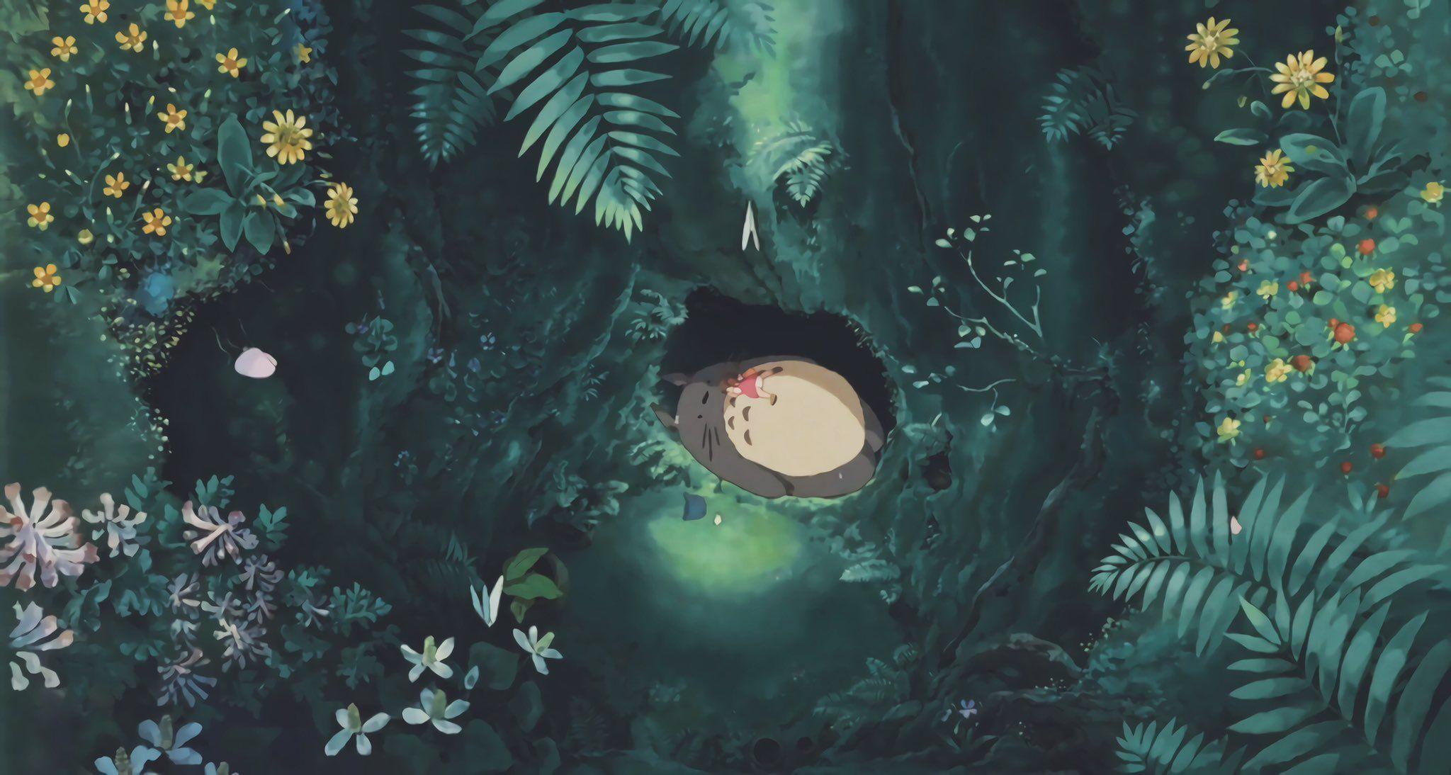 2048x1094 studio ghibli on Twitter. Studio ghibli background, Ghibli artwork, Studio ghibli art