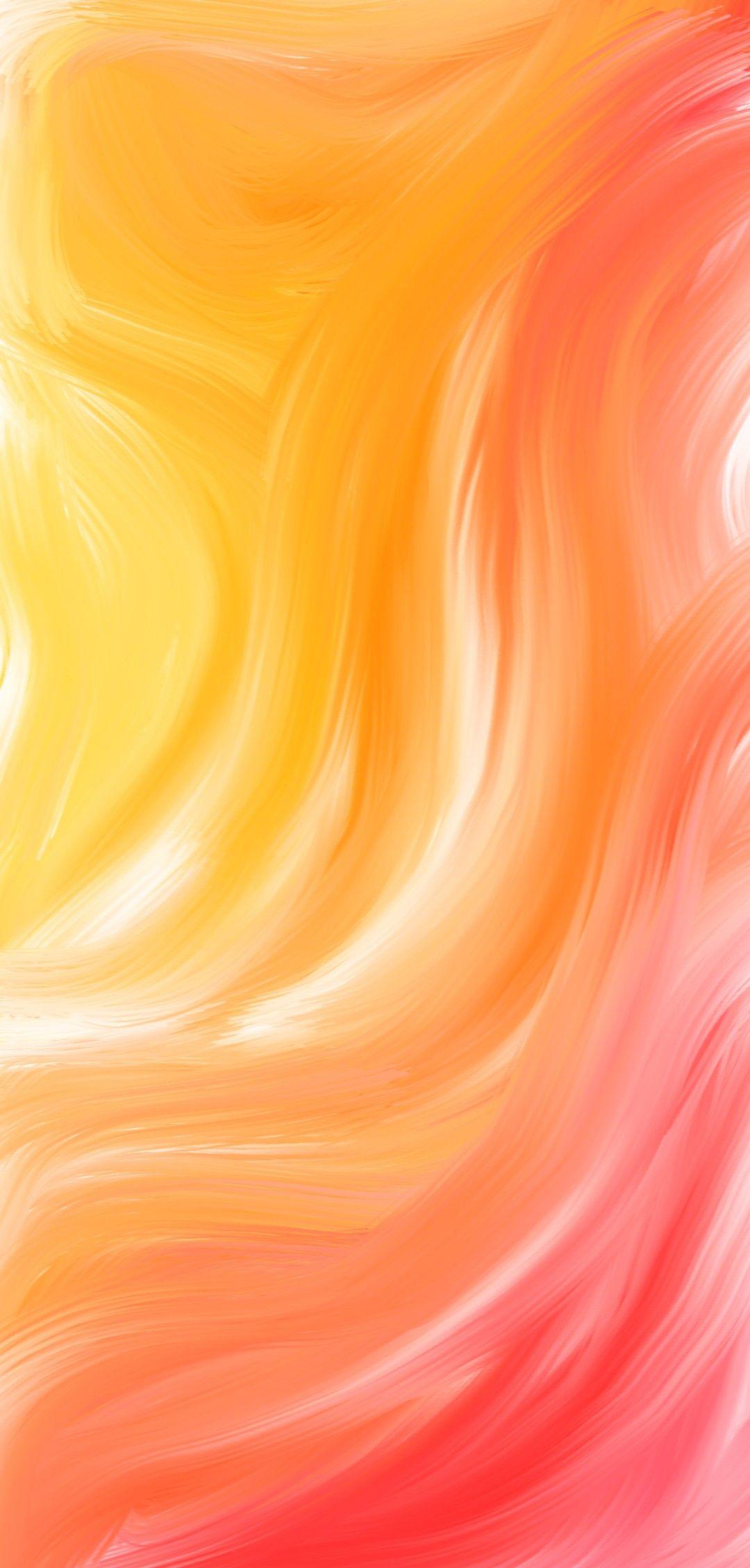 1080x2257 Yellow And Red Aesthetic Wallpaper