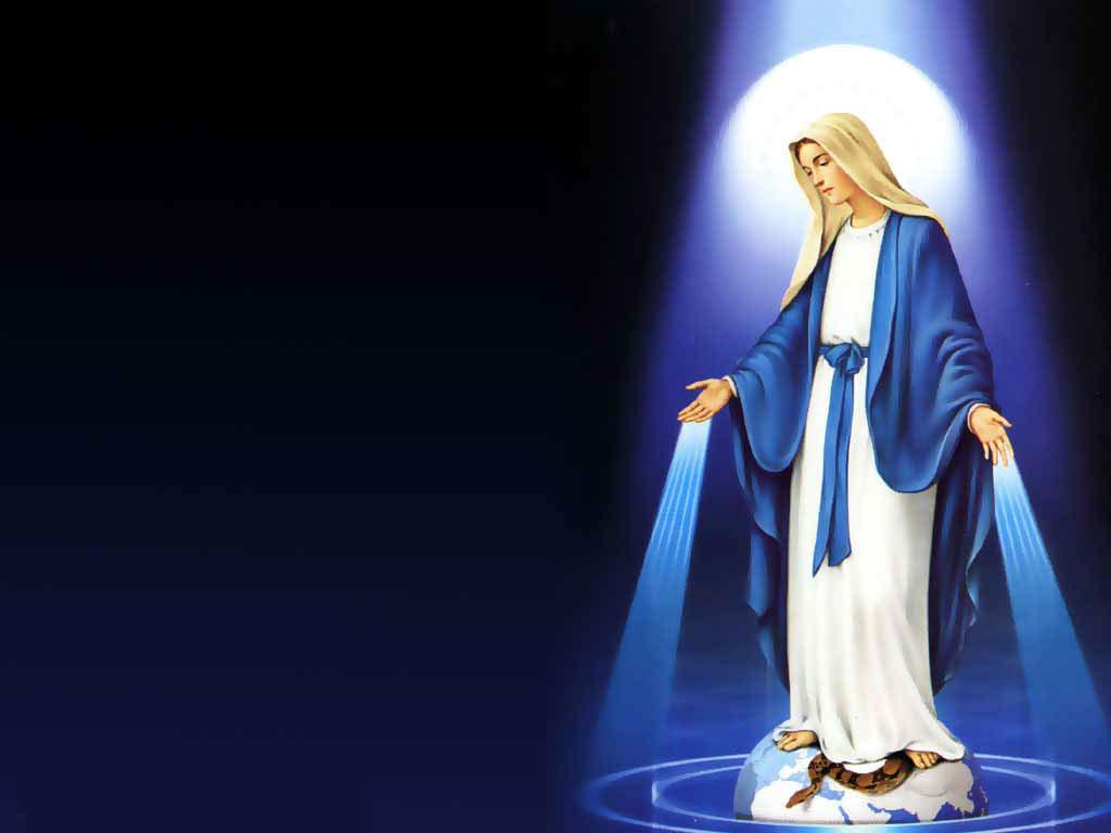 1024x768 Mother Mary Picture Wallpaper