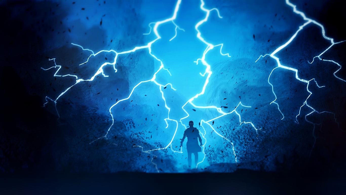 1366x768 Warrior Fantasy Lightning 1366x768 Resolution HD 4k Wallpaper, Image, Background, Photo and Picture