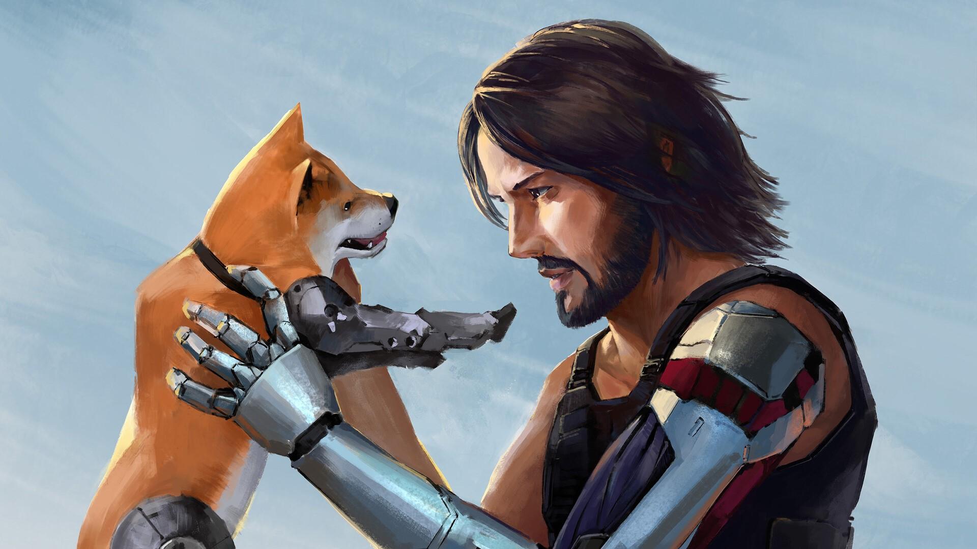 1920x1080 Wallpaper / keanu reeves, cyberpunk games, hd, artstation, artwork free download