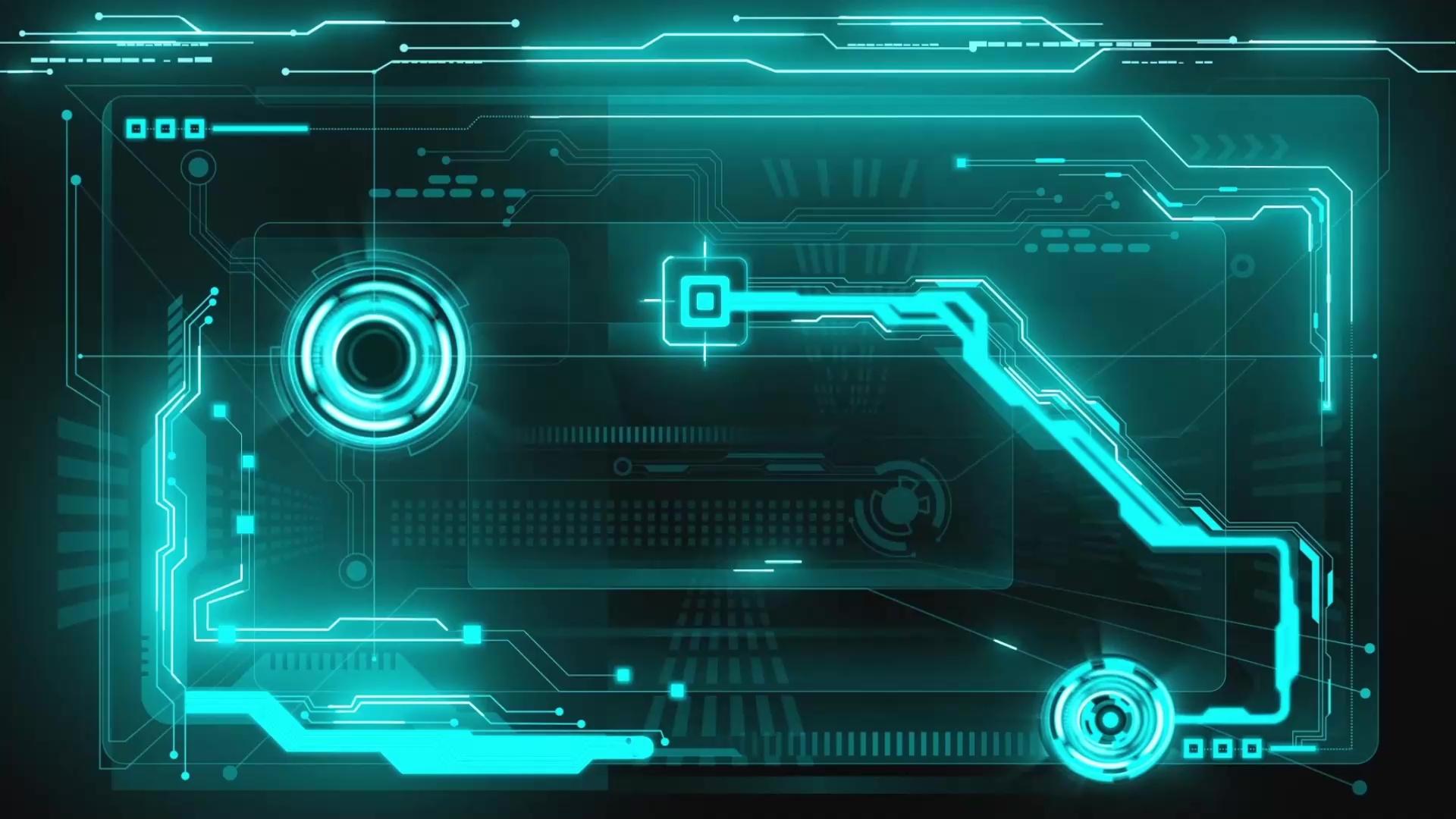 1920x1080 Technological Cyber Interface Live Wallpaper