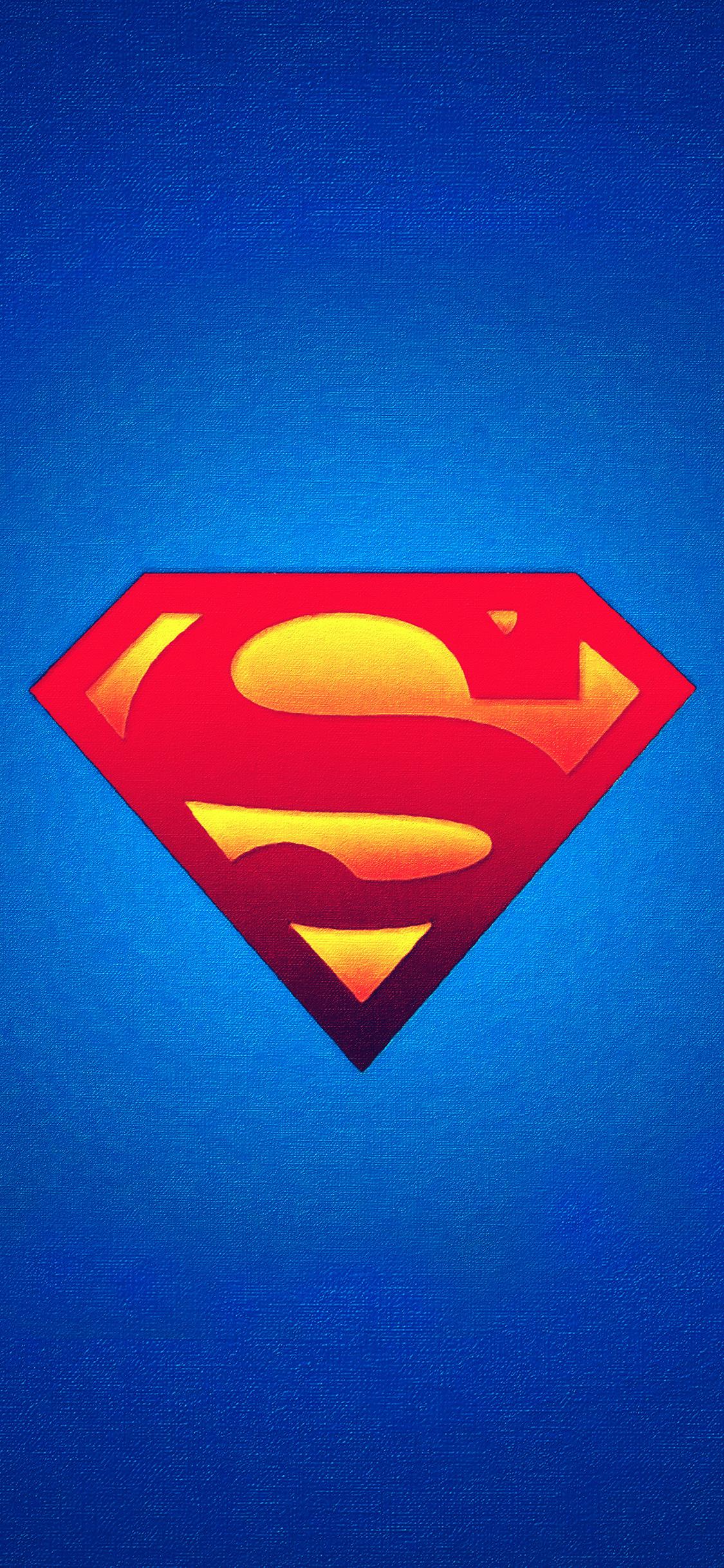 1125x2436 Superman logo Wallpaper Download