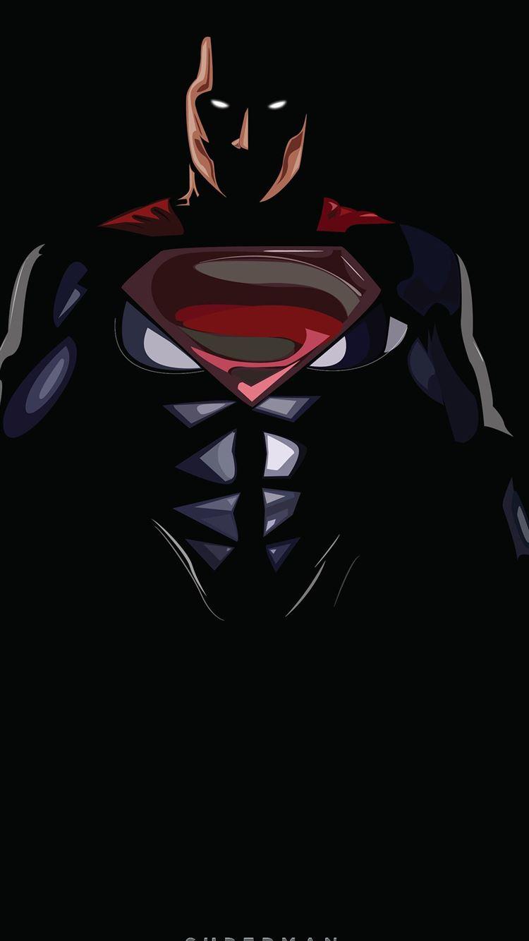750x1334 superman dark minimal lg v30 lg g6 HD image backgr. iPhone Wallpaper Free Download