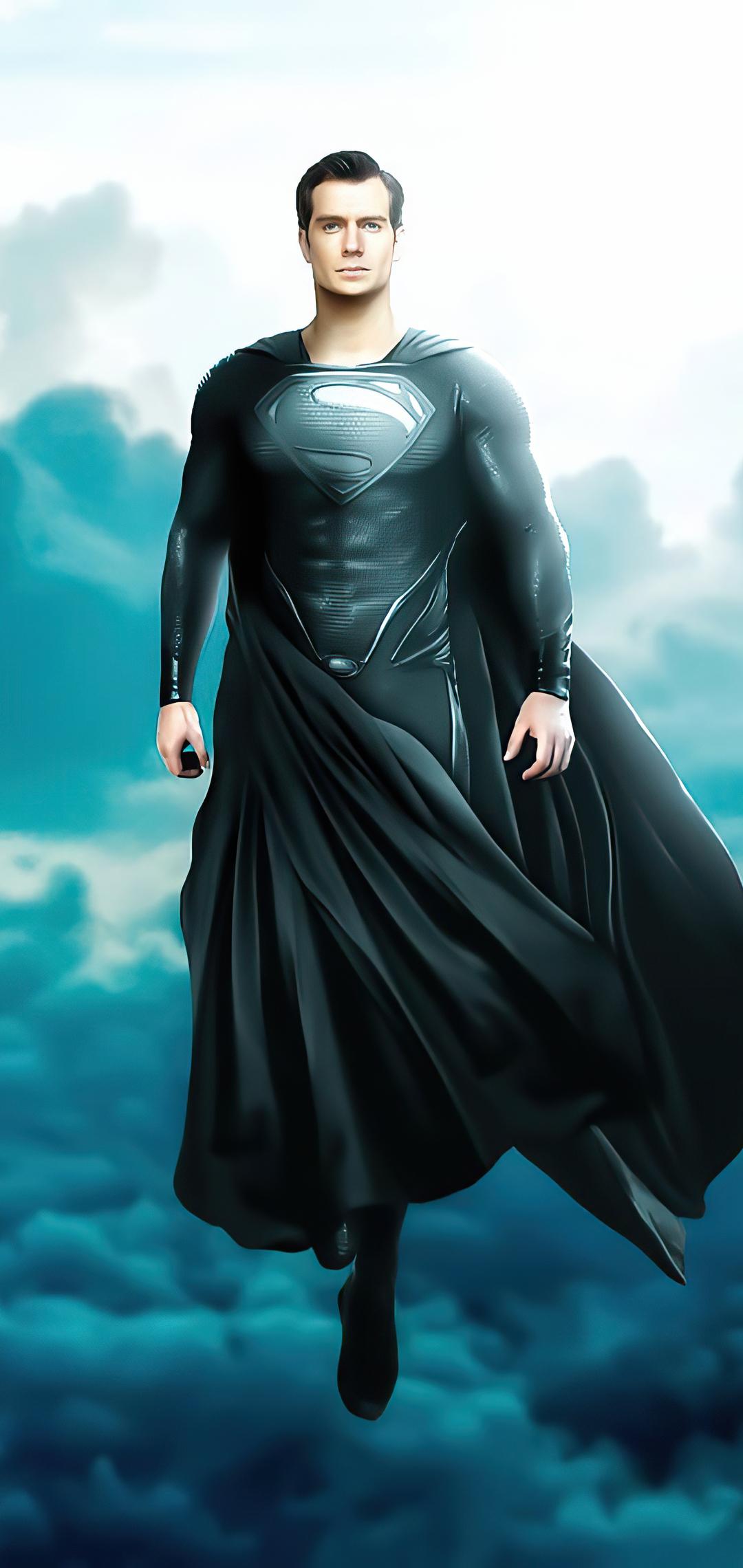 1080x2280 Black Superman Suit Henry Cavill One Plus Huawei p Honor view Vivo y Oppo f Xiaomi Mi A2 HD 4k Wallpaper, Image, Background, Photo and Picture