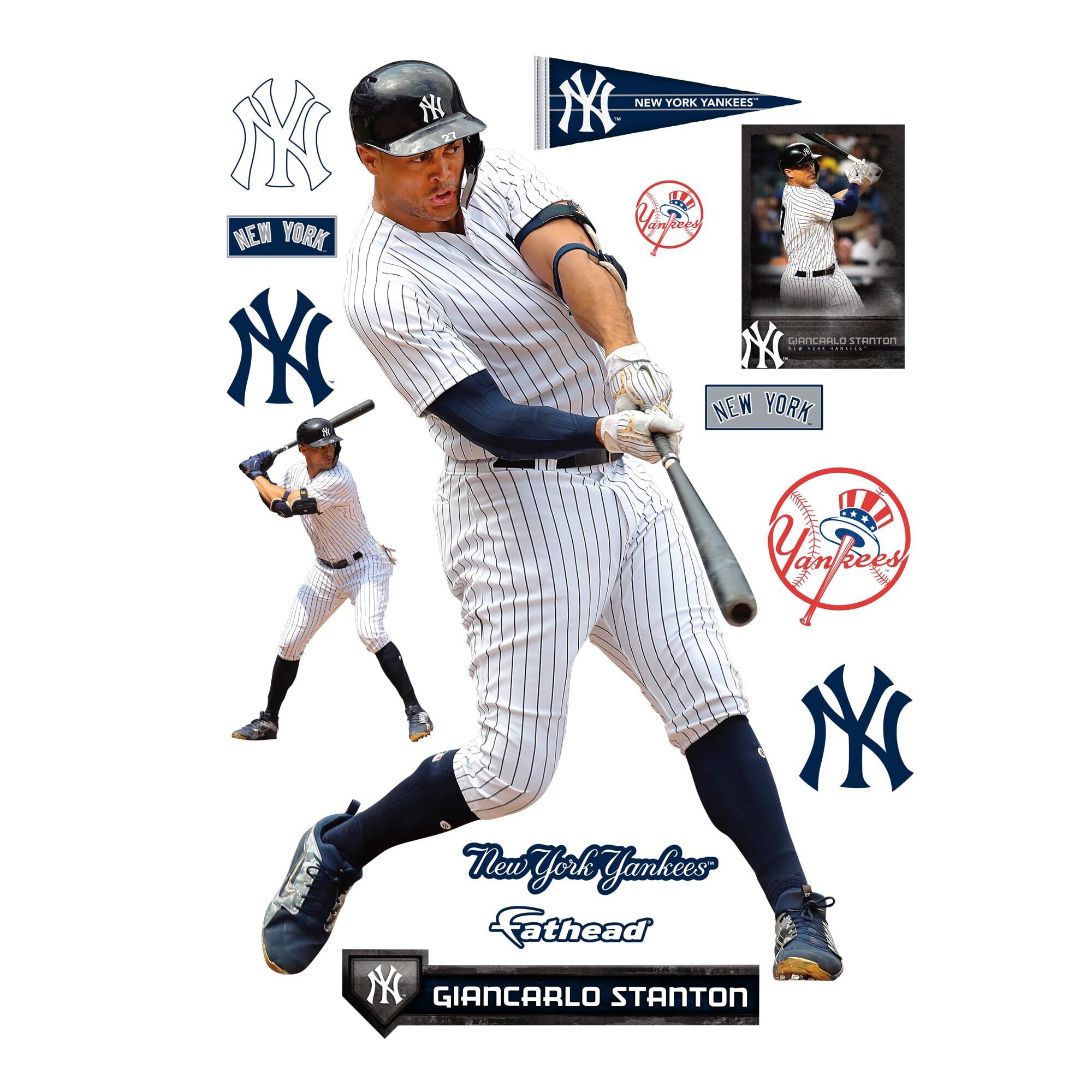 2000x2000 Fathead Giancarlo Stanton New York Yankees 14 Pack Life Size Removable Wall Decal