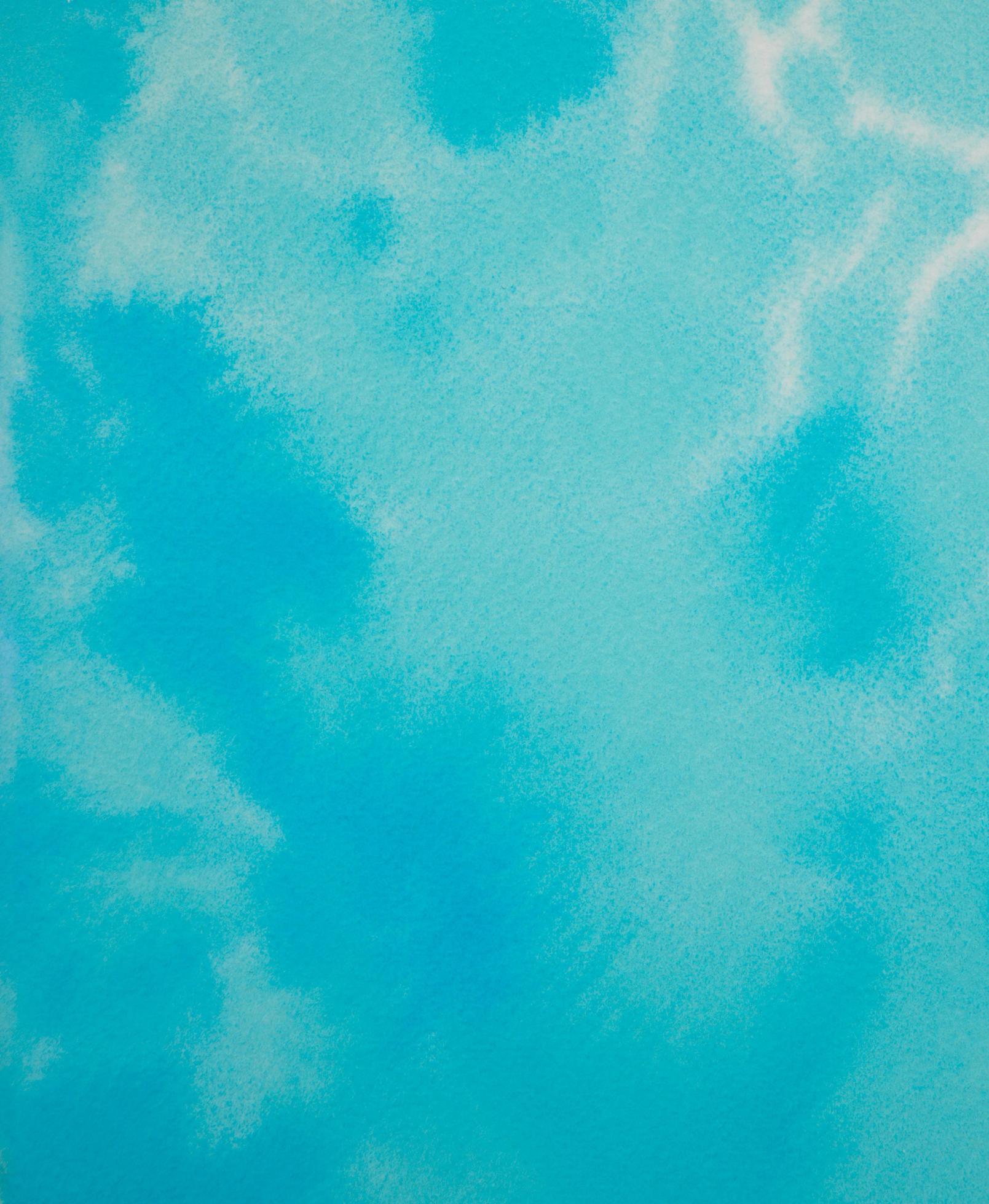 1609x1960 Bright shiny fresh blue aqua marine watercolor background