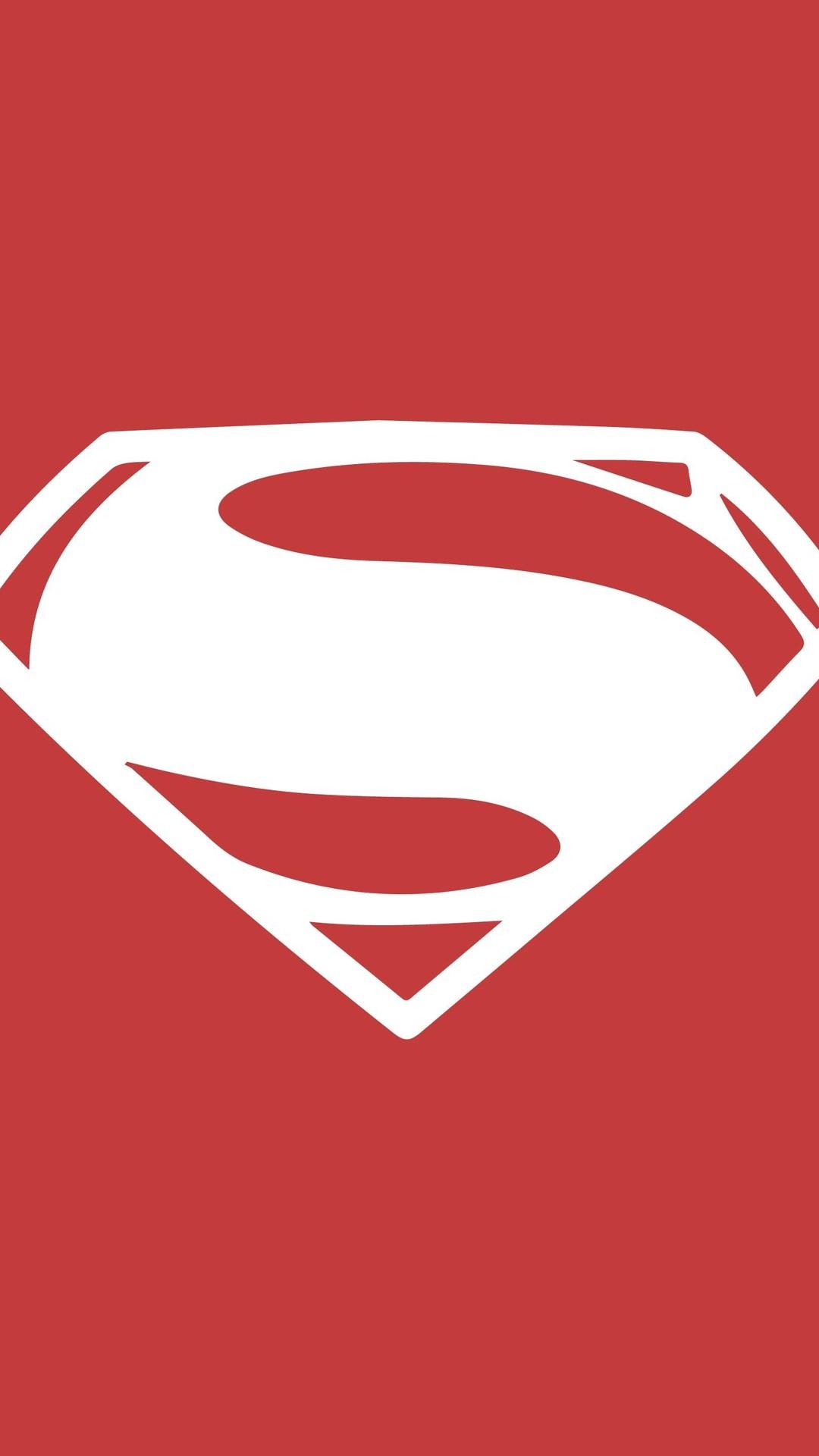 1080x1920 Superman Minimalism Logo On Wallpaper - [1080x1920]