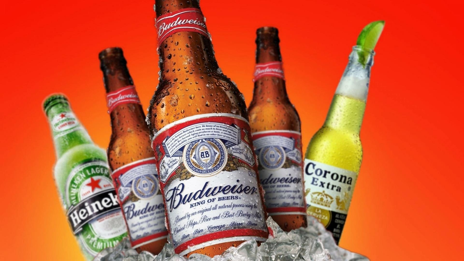 1920x1080 heineken, budweiser, beer 1080P Laptop Full HD Wallpaper, HD Brands 4K Wallpaper, Image, Photo and Background
