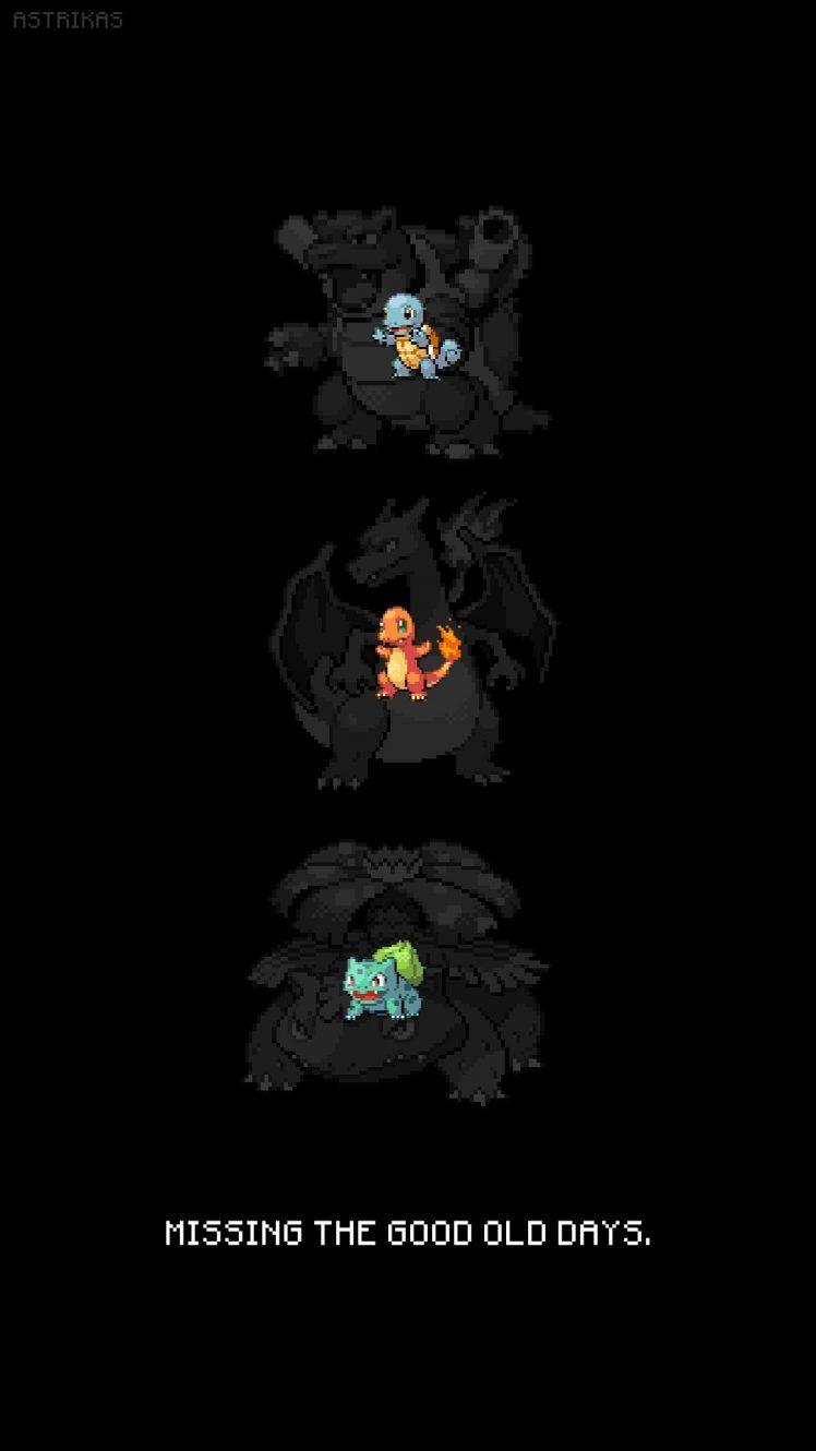748x1330 Charmander, Bulbasaur, Squirtle, Charizard, Venusaur, Pokémon