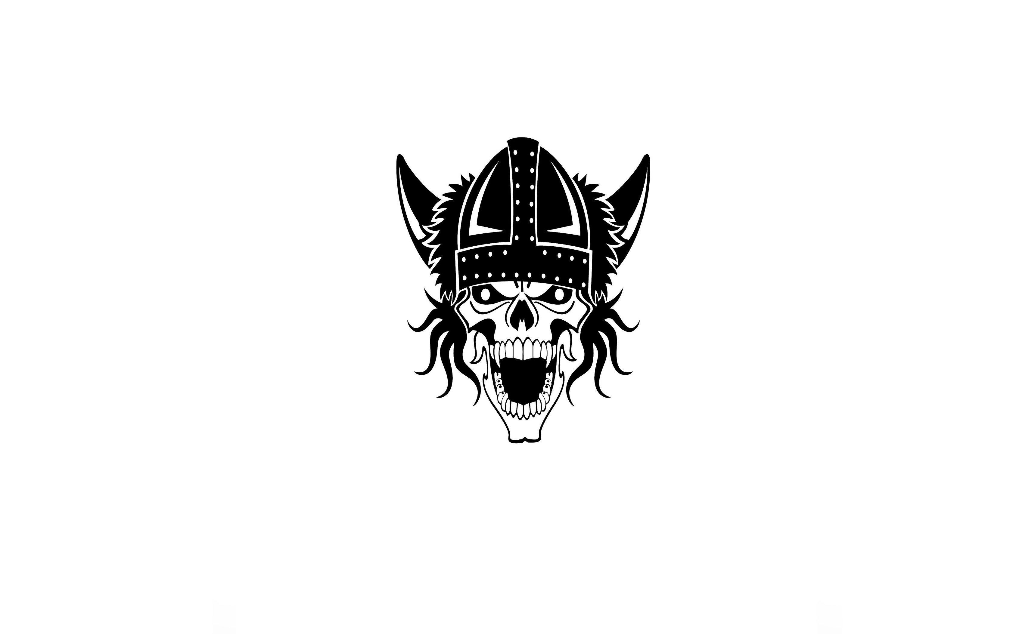3365x2108 creepy, Minimalism, Vikings, Skull Wallpaper HD / Desktop and Mobile Background