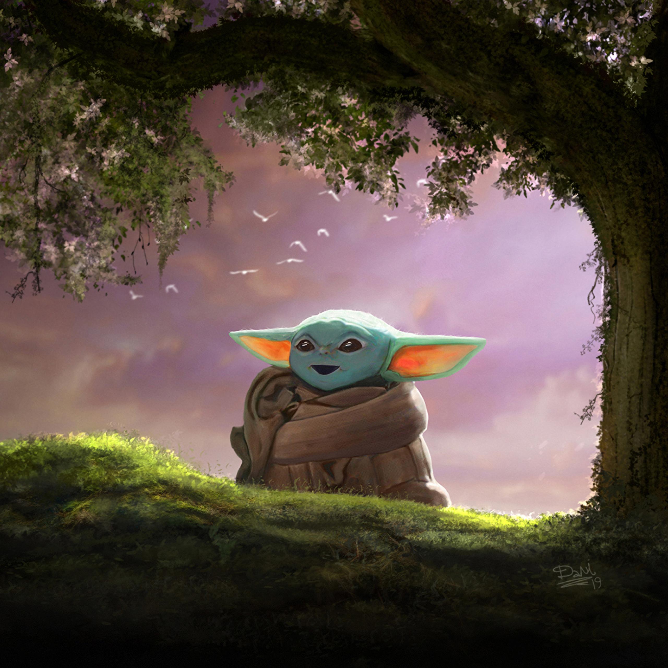 Nếu bạn thích những hình ảnh đáng yêu và ngộ nghĩnh, thì hình nền Baby Yoda chắc chắn là một sự lựa chọn hoàn hảo cho bạn. Hãy nhấn vào ảnh và cảm nhận sự tuyệt vời của Baby Yoda trên nền xanh ngọc bích.