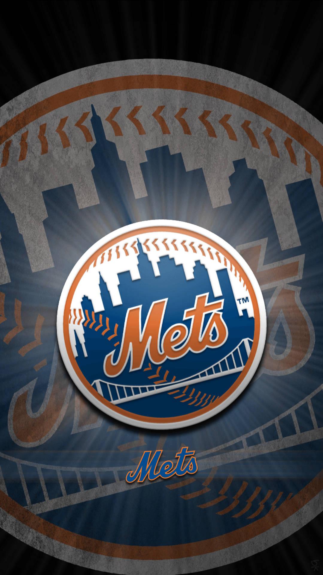 1079x1920 Download Shining New York Mets Logo Wallpaper