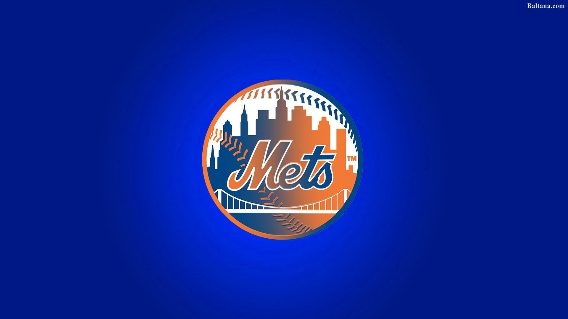 Download Shining New York Mets Logo Wallpaper