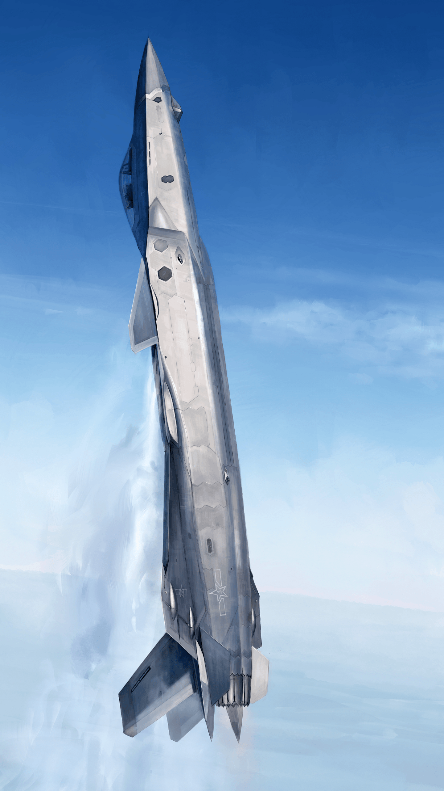 1440x2561 Chinese Stealth Fighter J 20 Concept Art