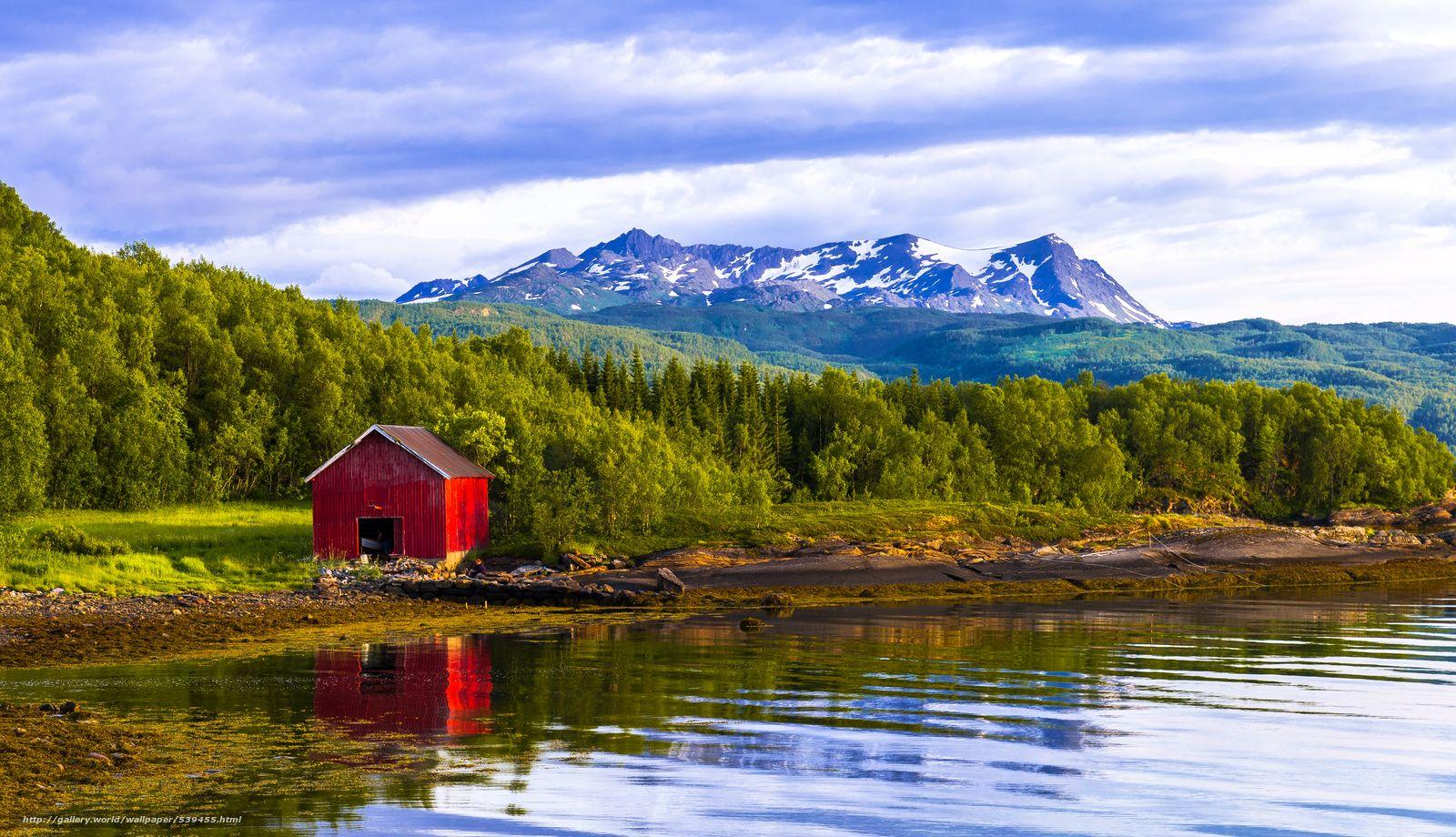 1600x920 River Cabin Wallpaper
