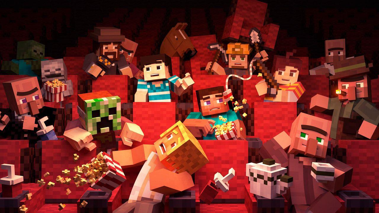 1280x720 Cinema in Minecraft. Minecraft wallpaper, Minecraft picture, Lego movie