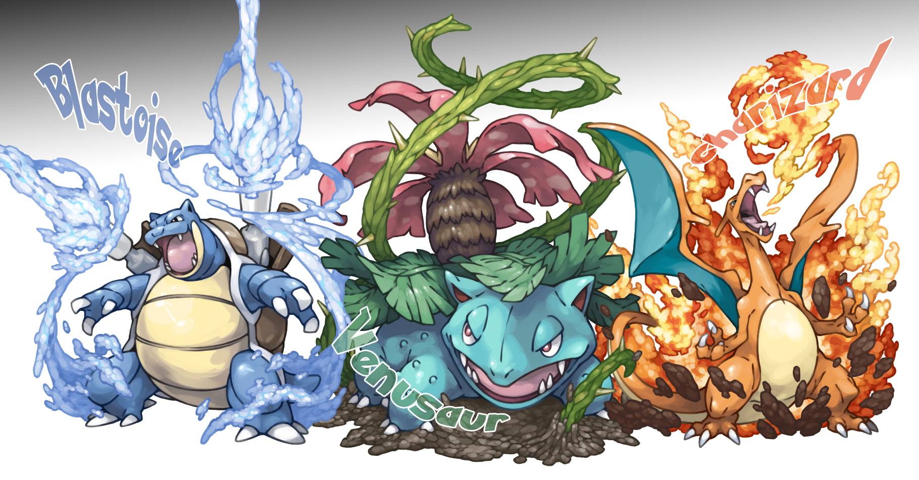 1820x950 Blastoise Wallpaper