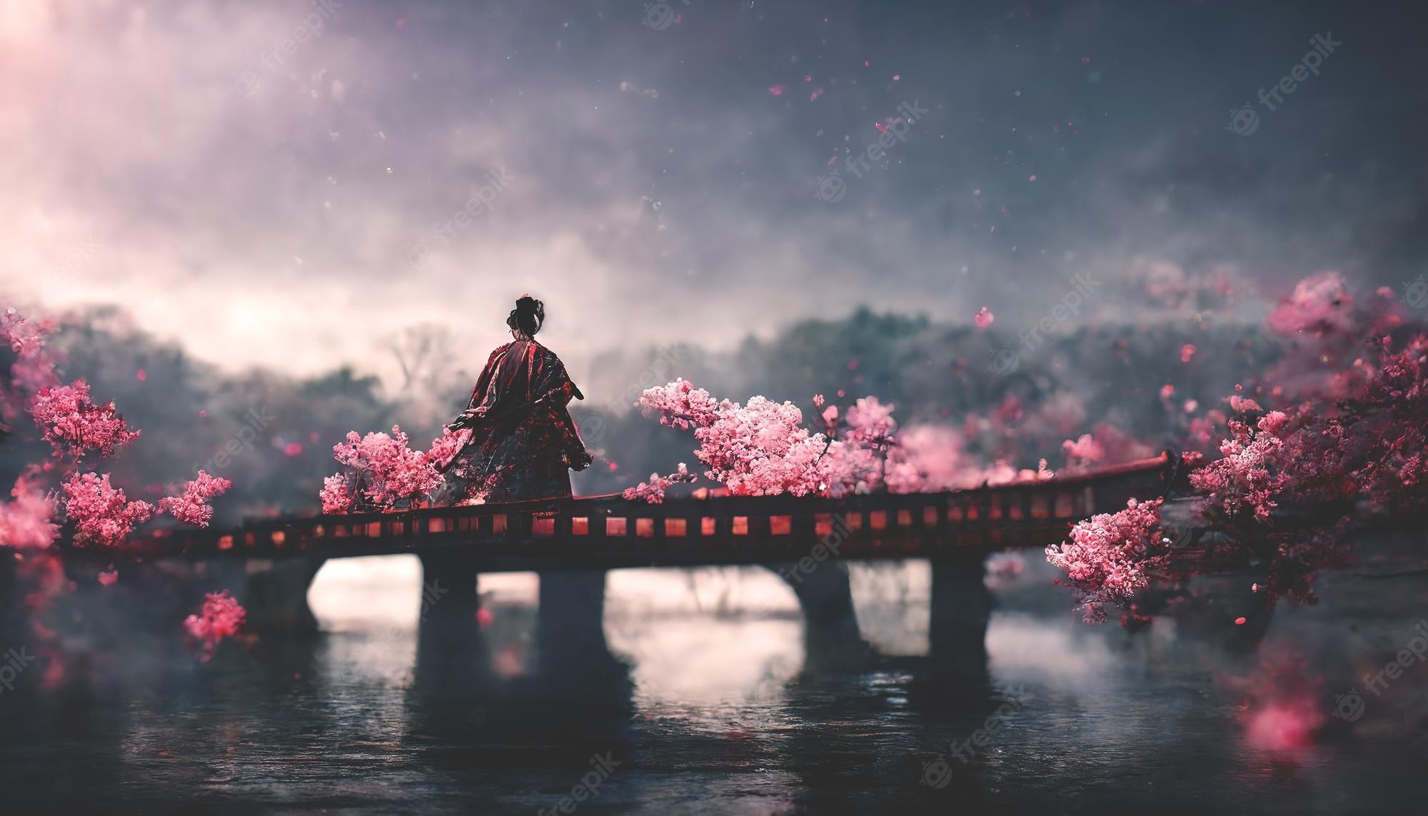 2000x1143 Cherry blossom silhouette Image. Free Vectors, & PSD