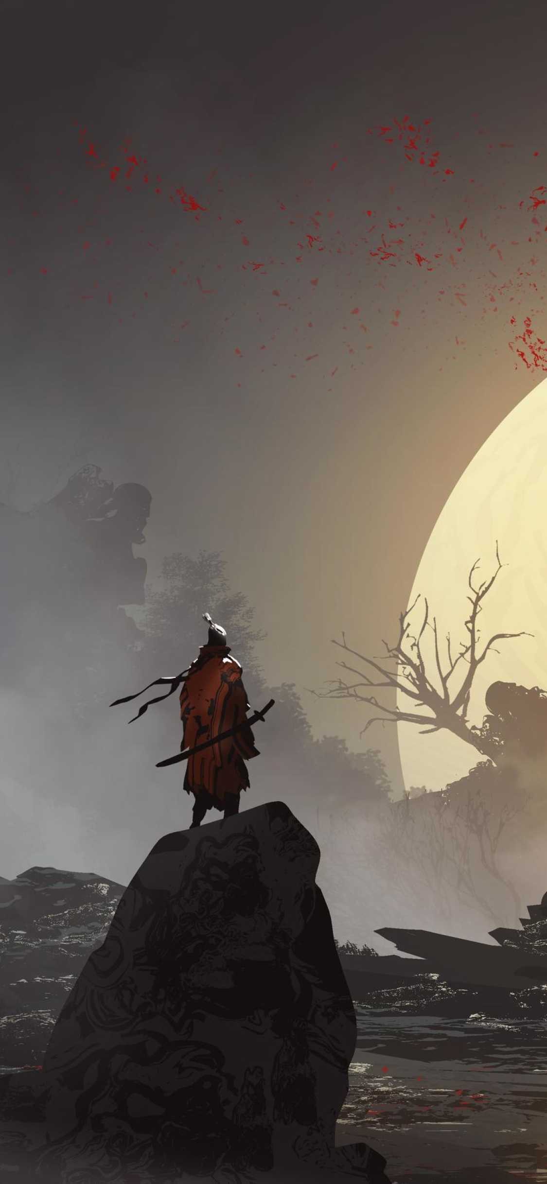 1125x2436 Modern Samurai Wallpaper