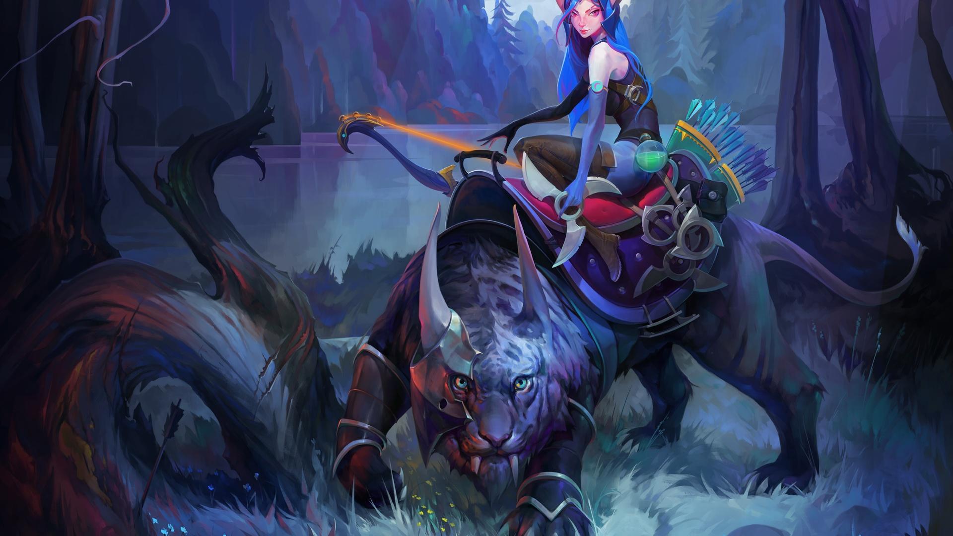 1920x1080 Luna DotA 2 Tiger Laptop Full HD 1080P HD 4k Wallpaper, Image, Background, Photo and Picture