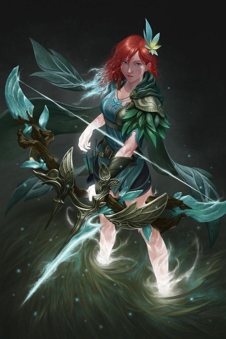 736x1104 Fanart Windranger Arcana. Рисование эскизов, Рисование, Эскиз