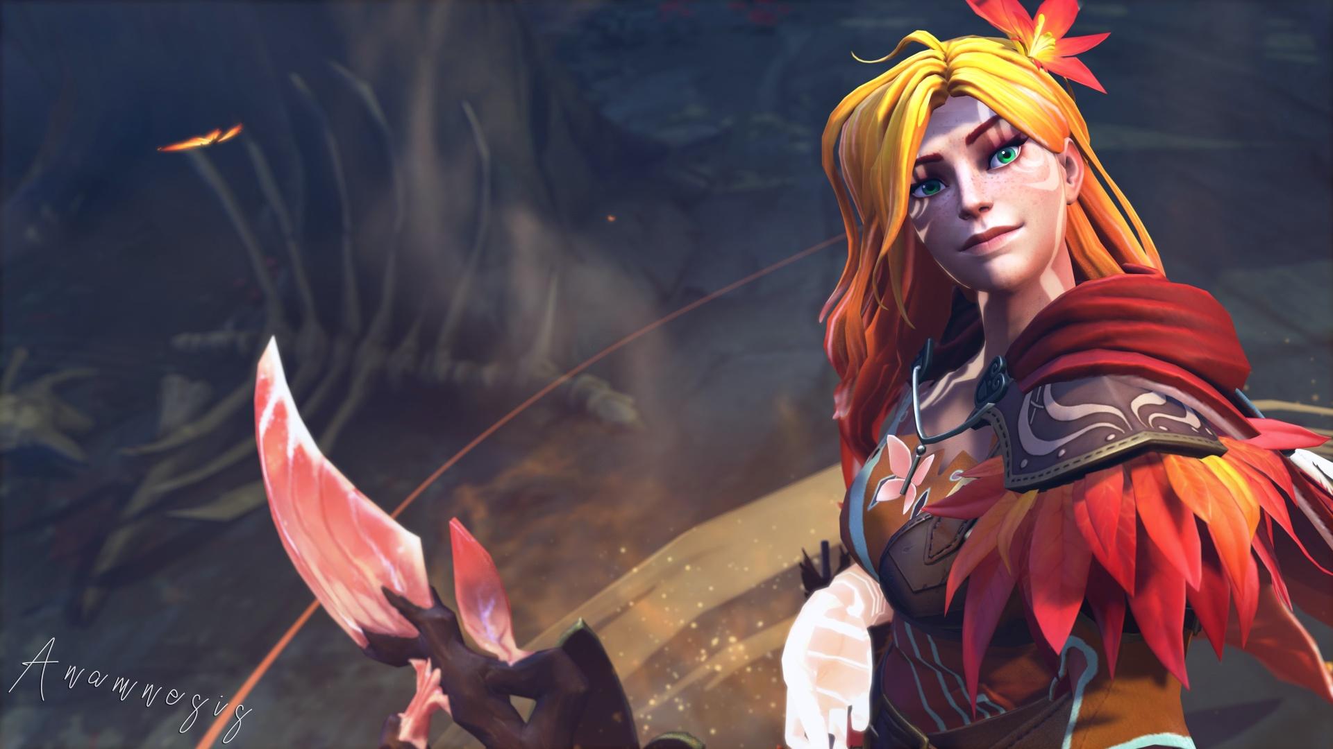 1920x1080 DotA 2 Windranger Arcana Portrait (3D Render) 2 Game Wallpaper Gallery