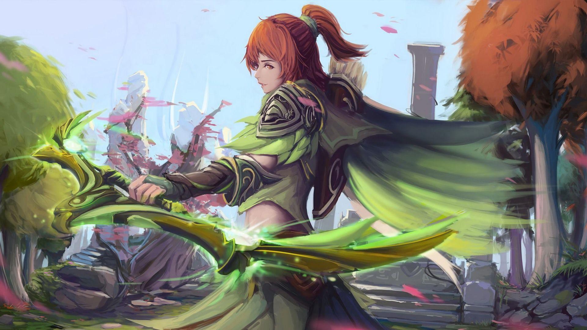 1920x1080 Anime DotA Female Digital Wallpaper