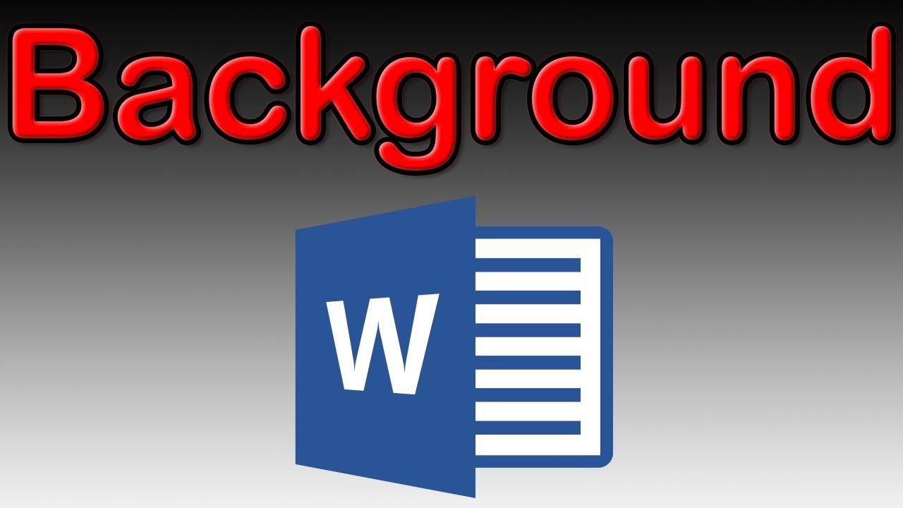 1280x720 How to insert and set a background image in Word 2016