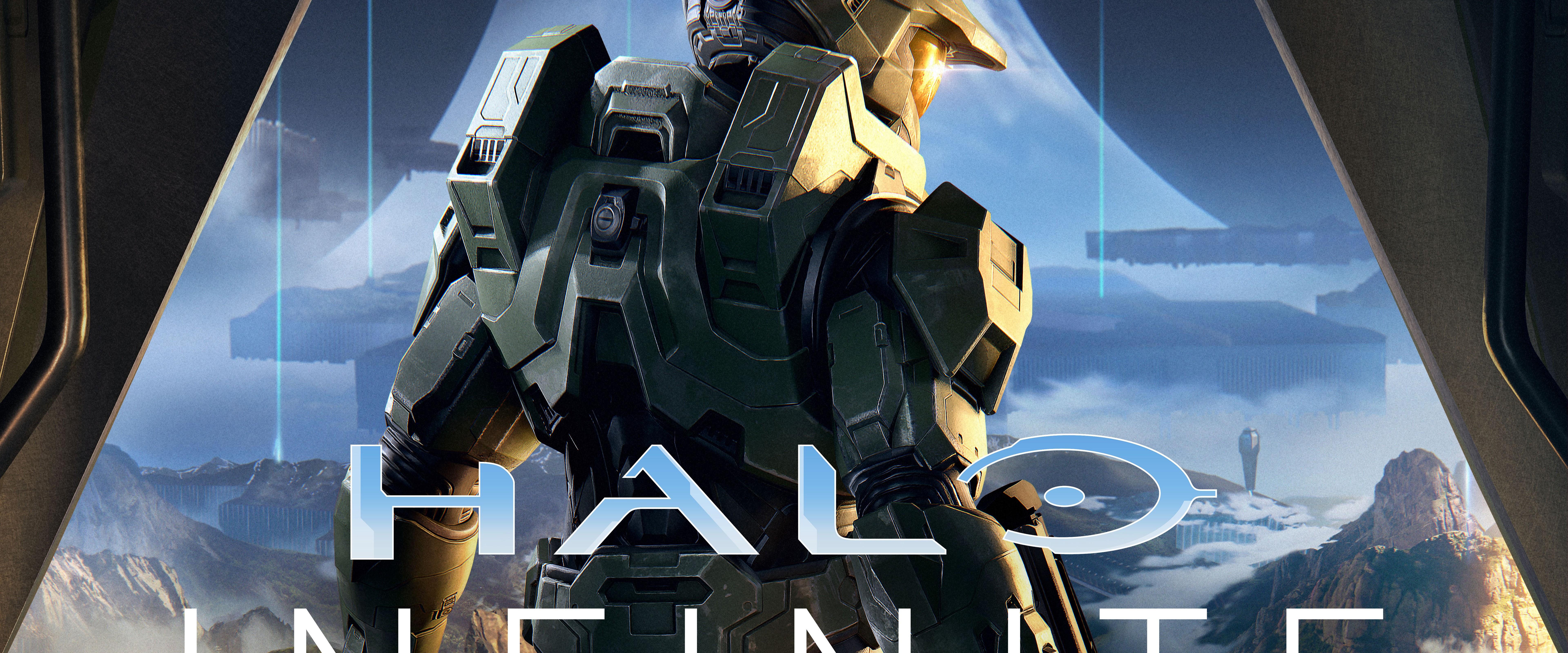 7680x3200 Halo Infinite Master Chief 8K Wallpaper