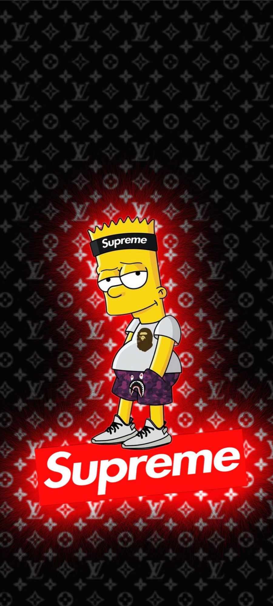 900x2000 Simpsons Supreme IPhone Wallpaper Wallpaper : iPhone Wallpaper