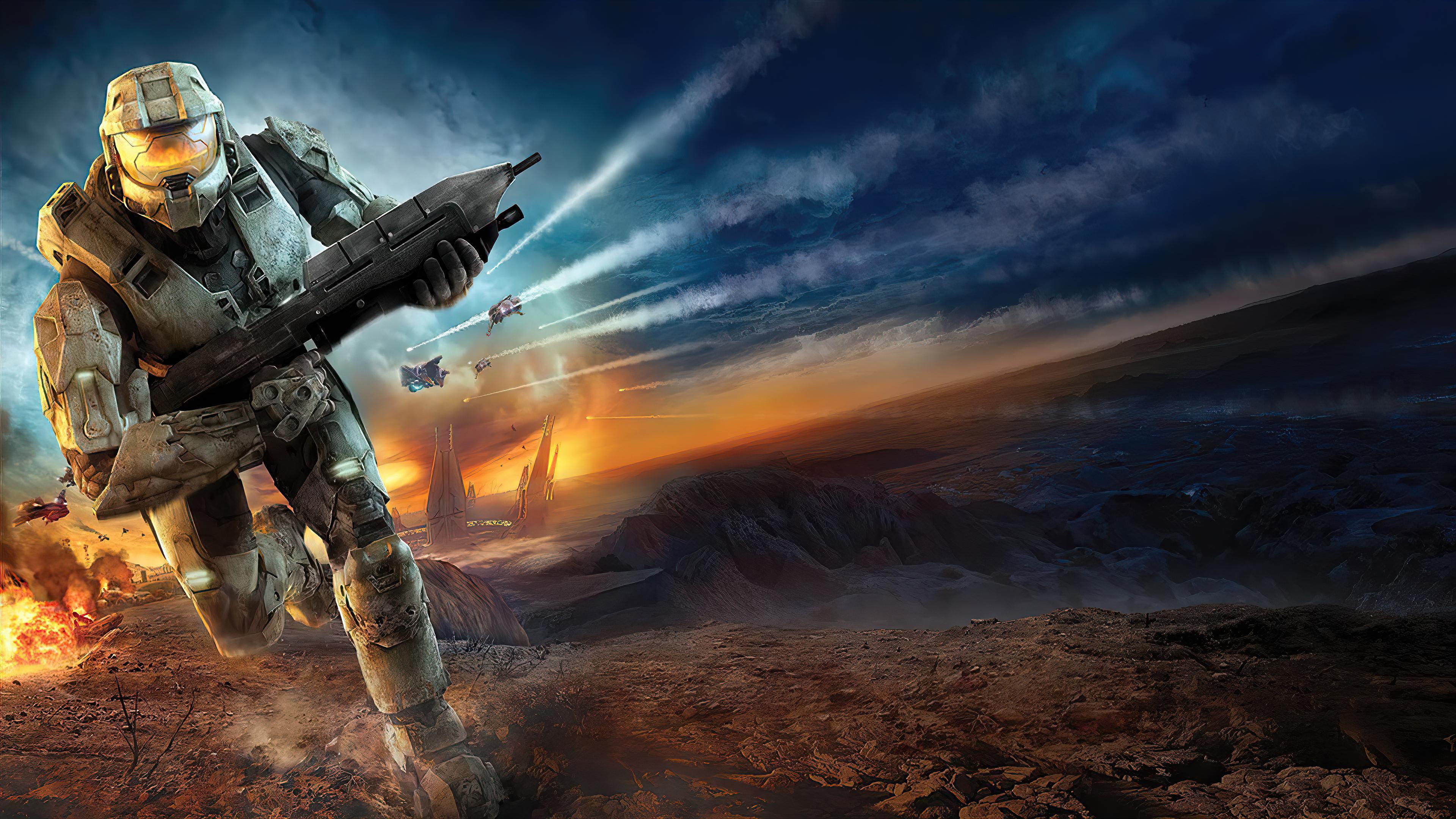 3840x2160 Upscaled 16 Halo Art In 4k & 8k. Older & New. Uncompressed Download In Comments