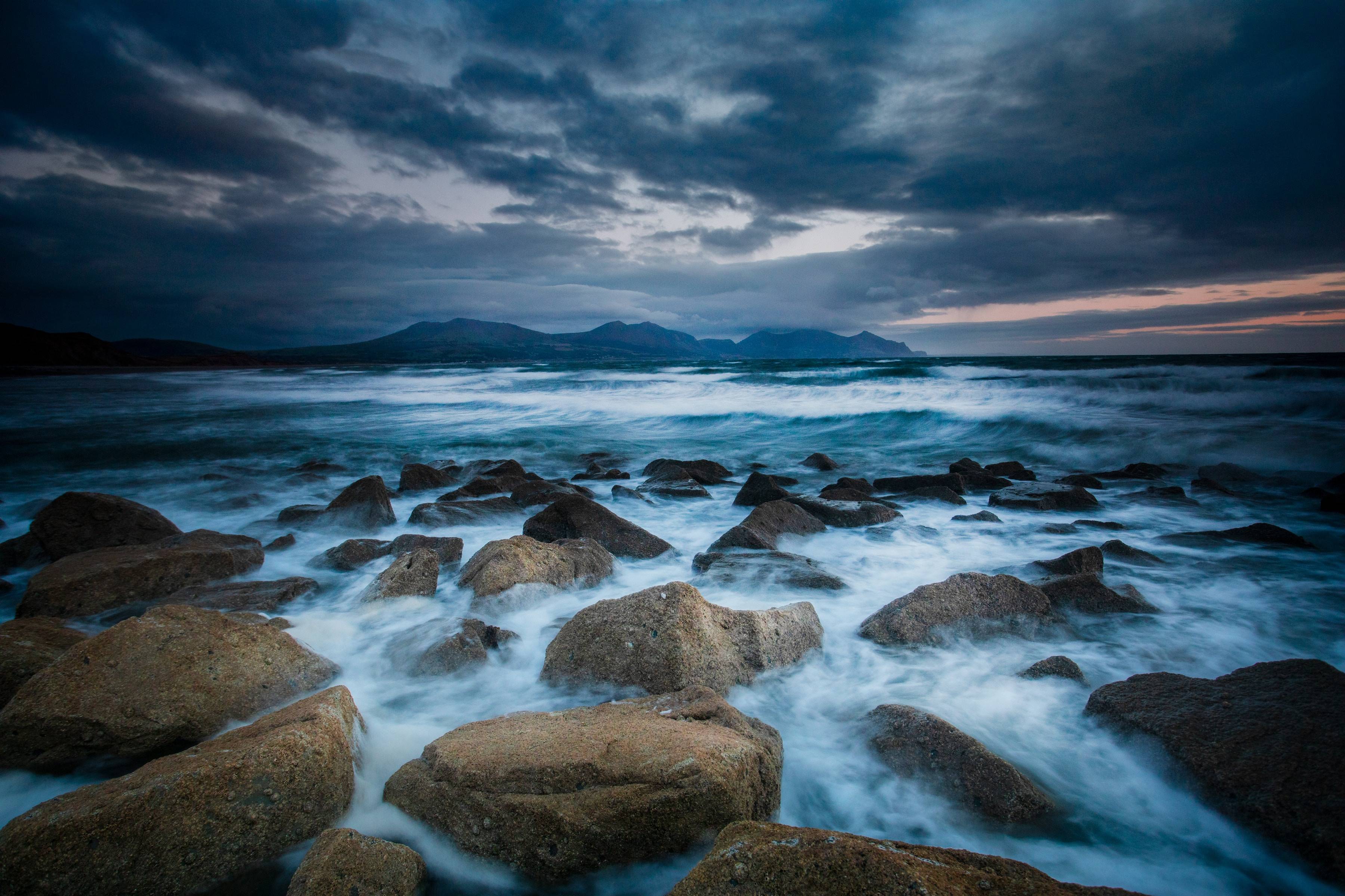 3600x2400 Storm Sea Rocks Long Exposure, HD Nature, 4k Wallpaper, Image, Background, Photo and Picture