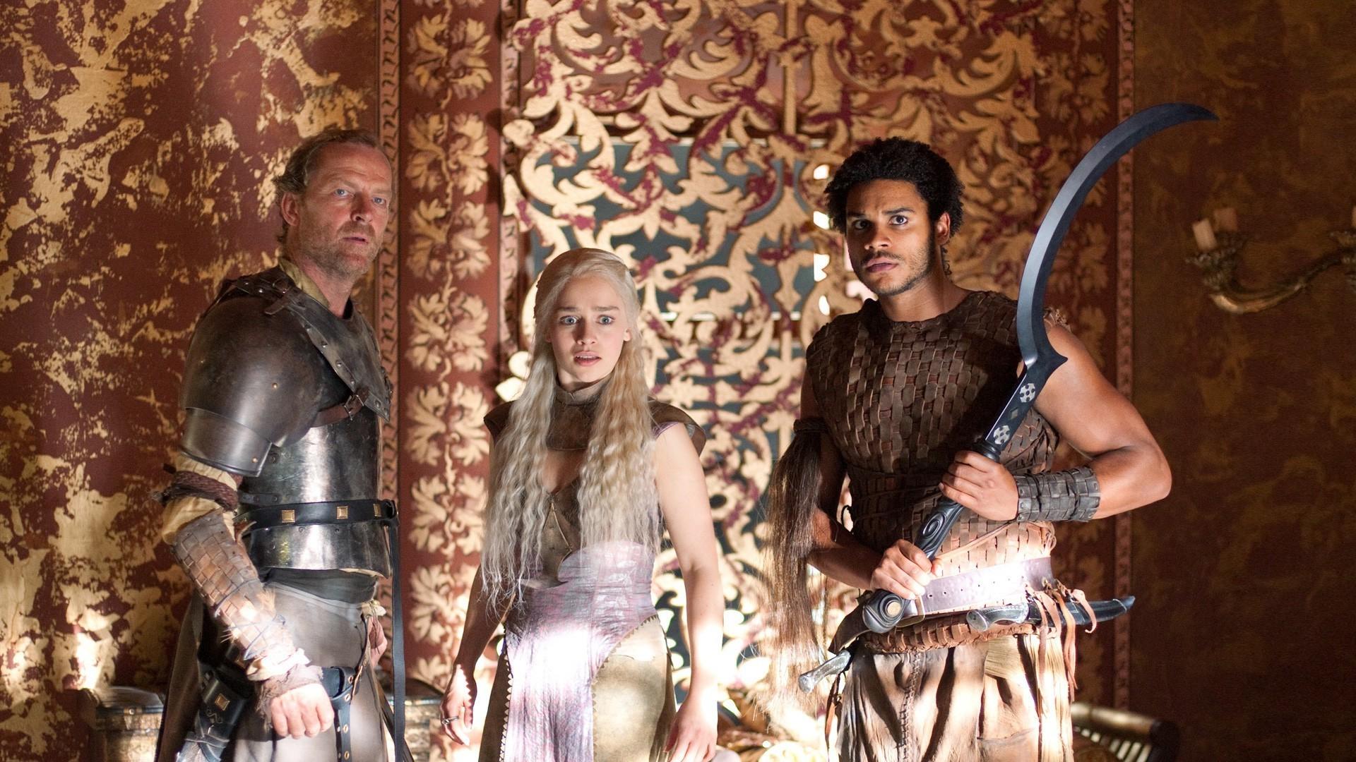 1920x1080 Game Of Thrones, Daenerys Targaryen, Jorah Mormont Wallpaper HD / Desktop and Mobile Background