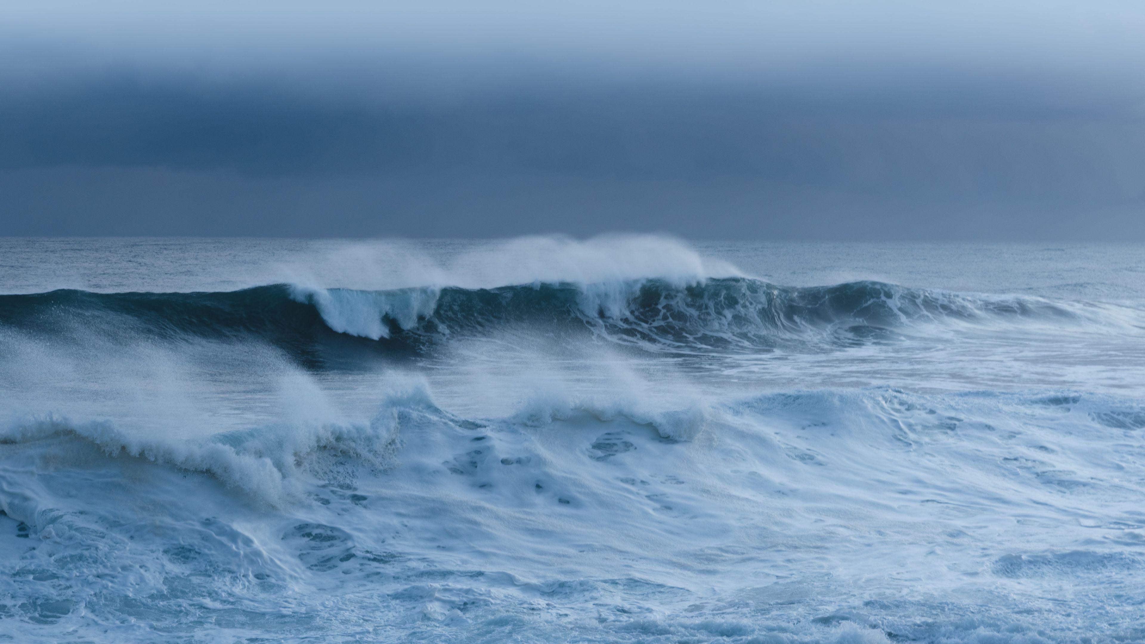 3840x2160 Wallpaper / waves, sea, water, storm, 4k free download