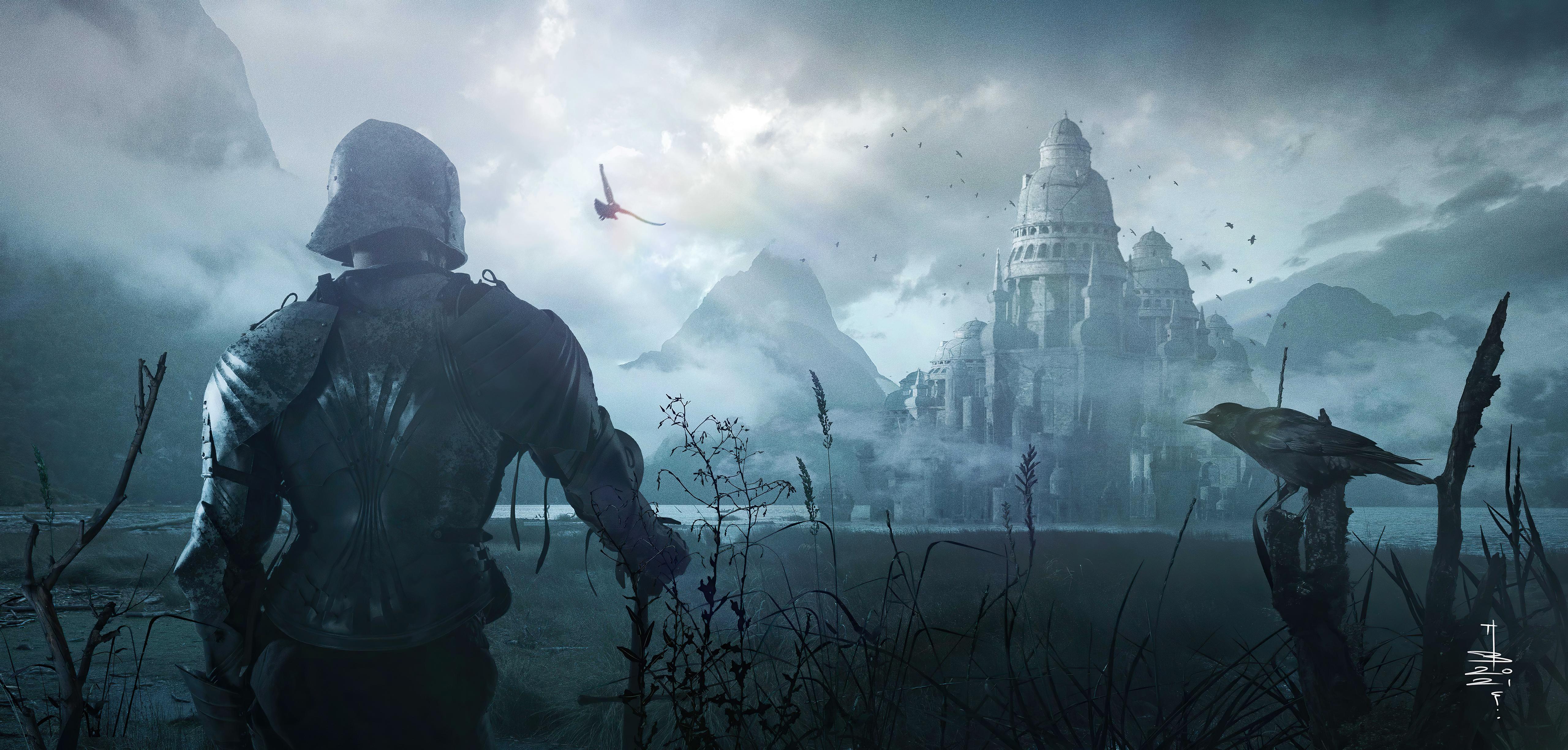 5120x2448 Wallpaper 4k Crow Island 4k Wallpaper