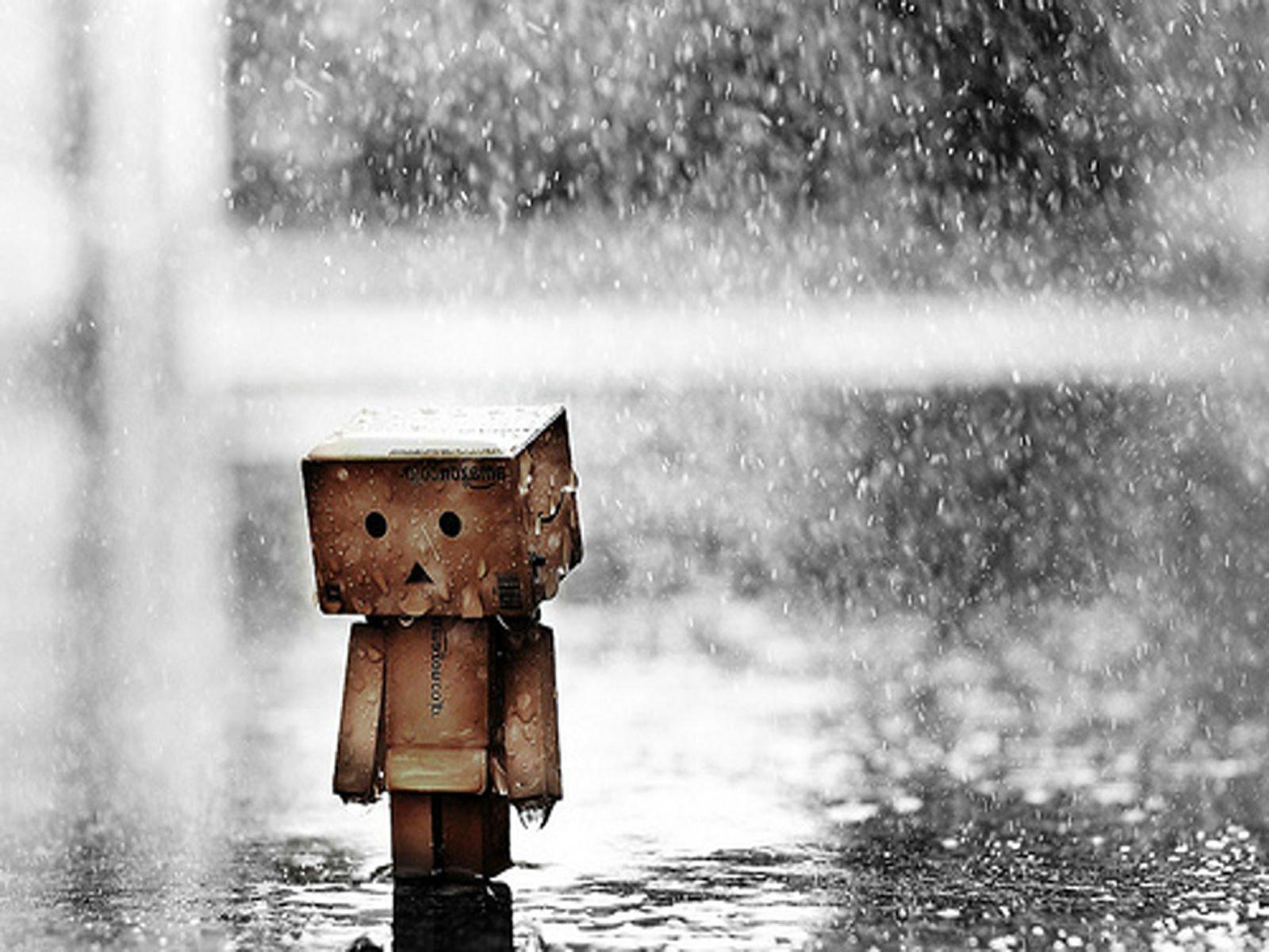 1600x1200 sad, Mood, Sorrow, Dark, People, Love, Danbo, Rain, Drops Wallpaper HD / Desktop and Mobile Background