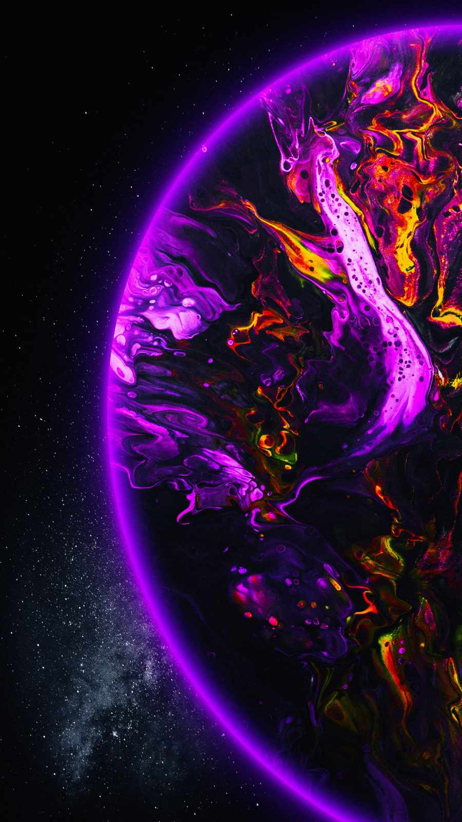 900x1600 Purple Glow Planet IPhone Wallpaper Wallpaper : iPhone Wallpaper