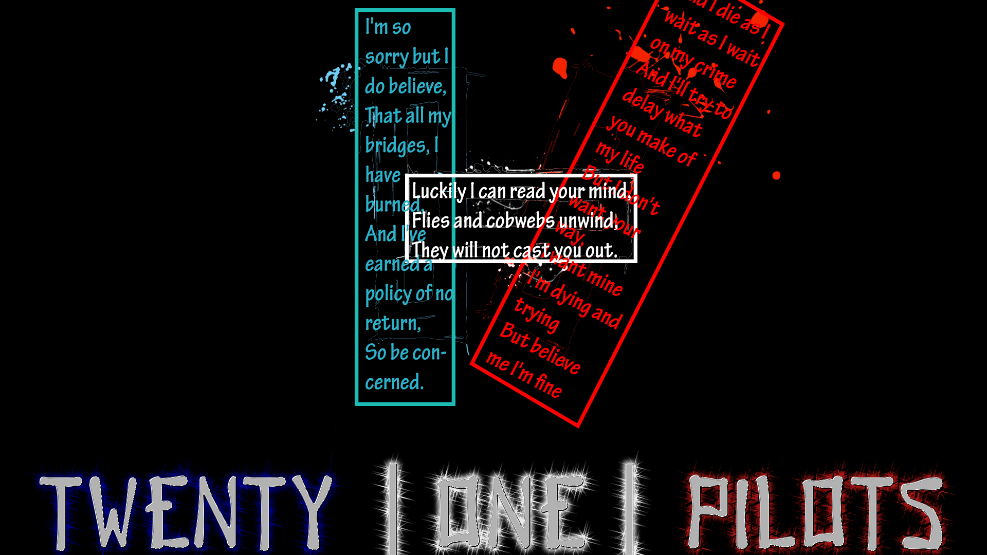 1920x1080 Twenty One Pilots Lyrics Wallpaper , Download 4K Wallpaper