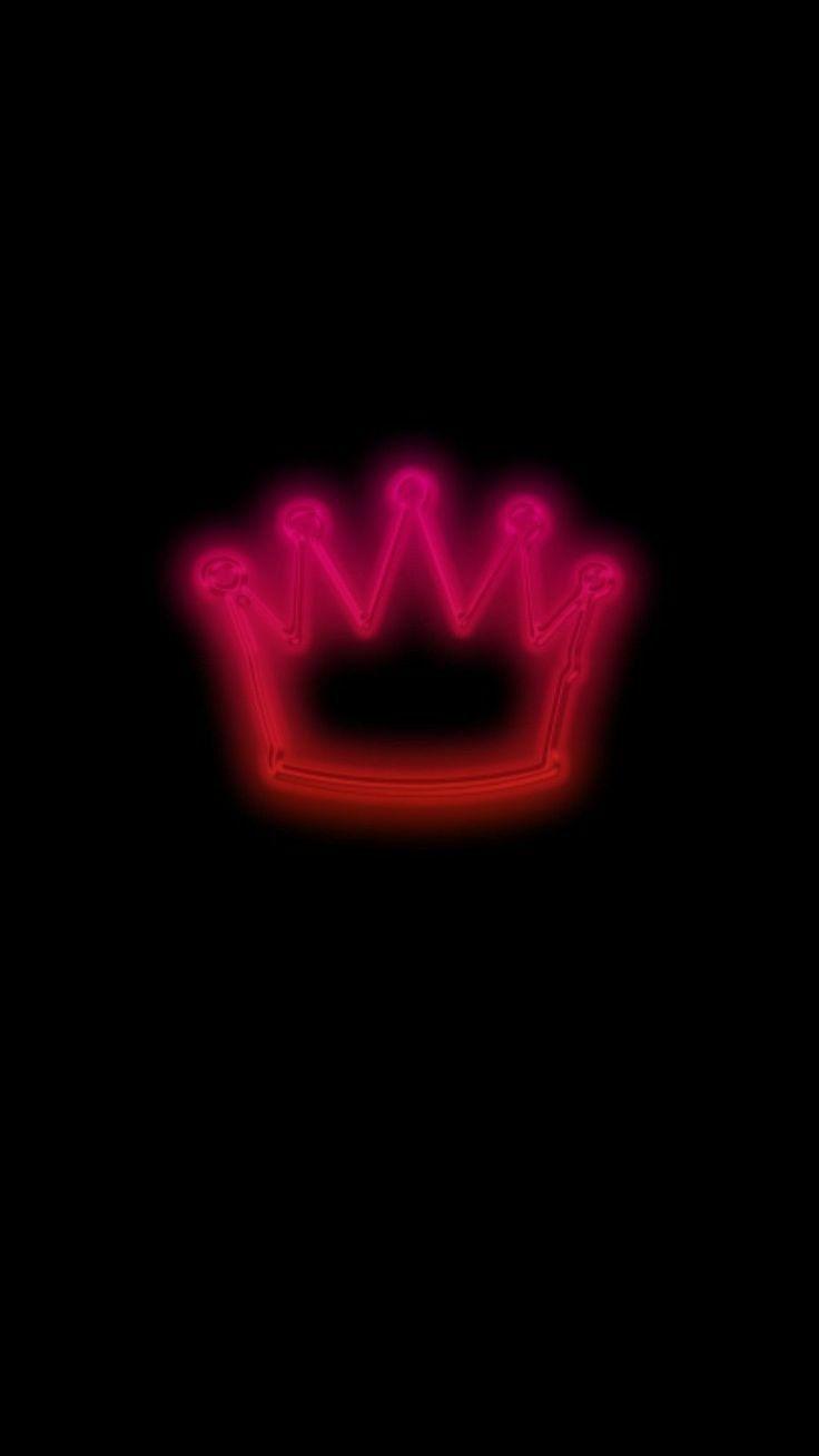 736x1308 Neon Crown Wallpaper