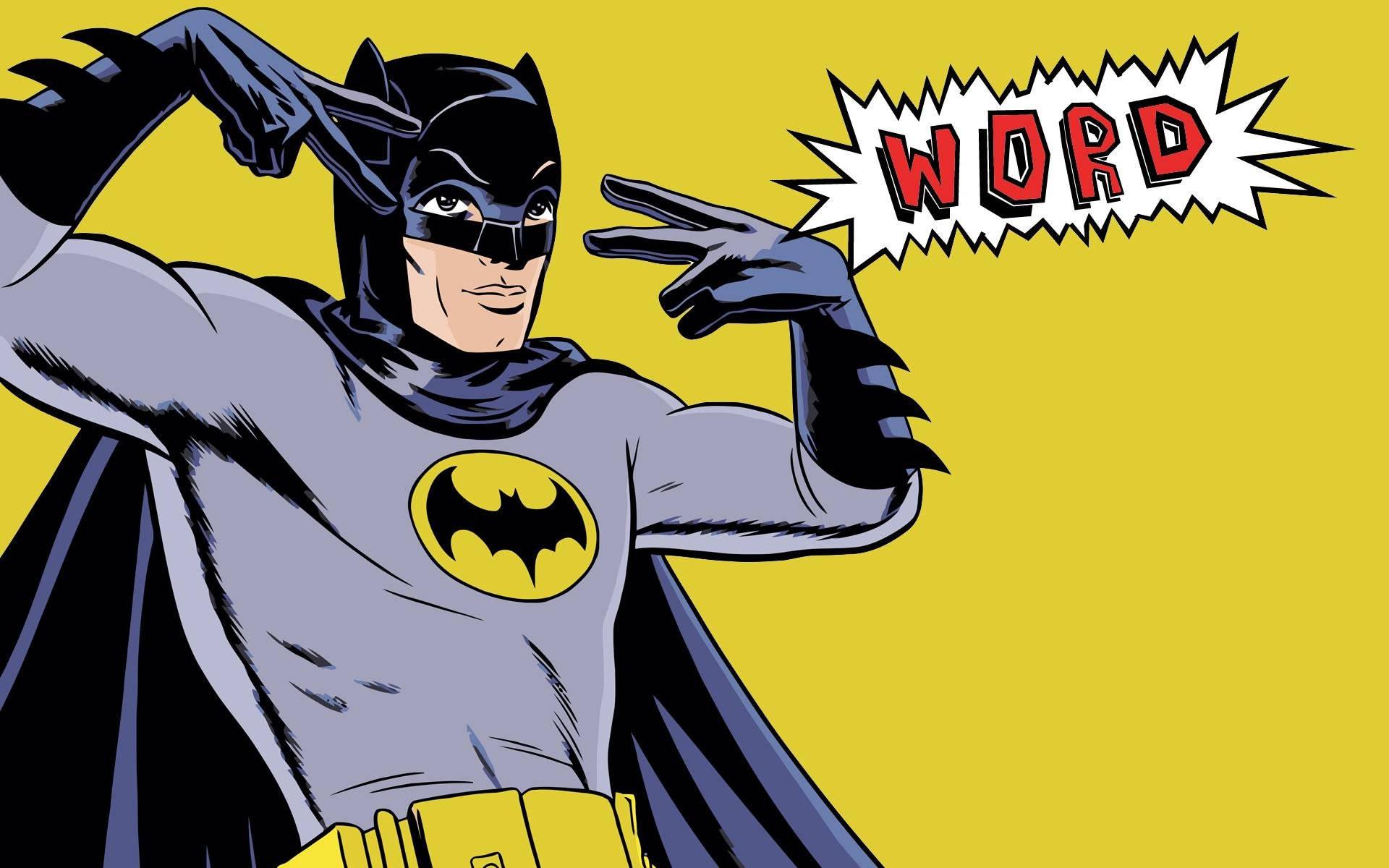 1920x1200 Download Batman Word Pop Art Wallpaper
