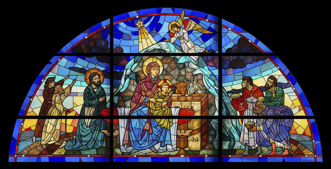 Stained Glass Nativity Wallpapers Top Free Stained Glass