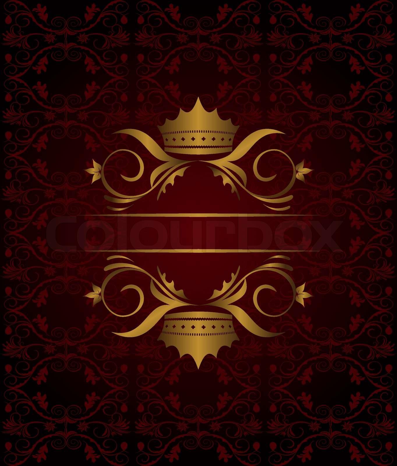 1363x1600 Illustration vintage background with crown