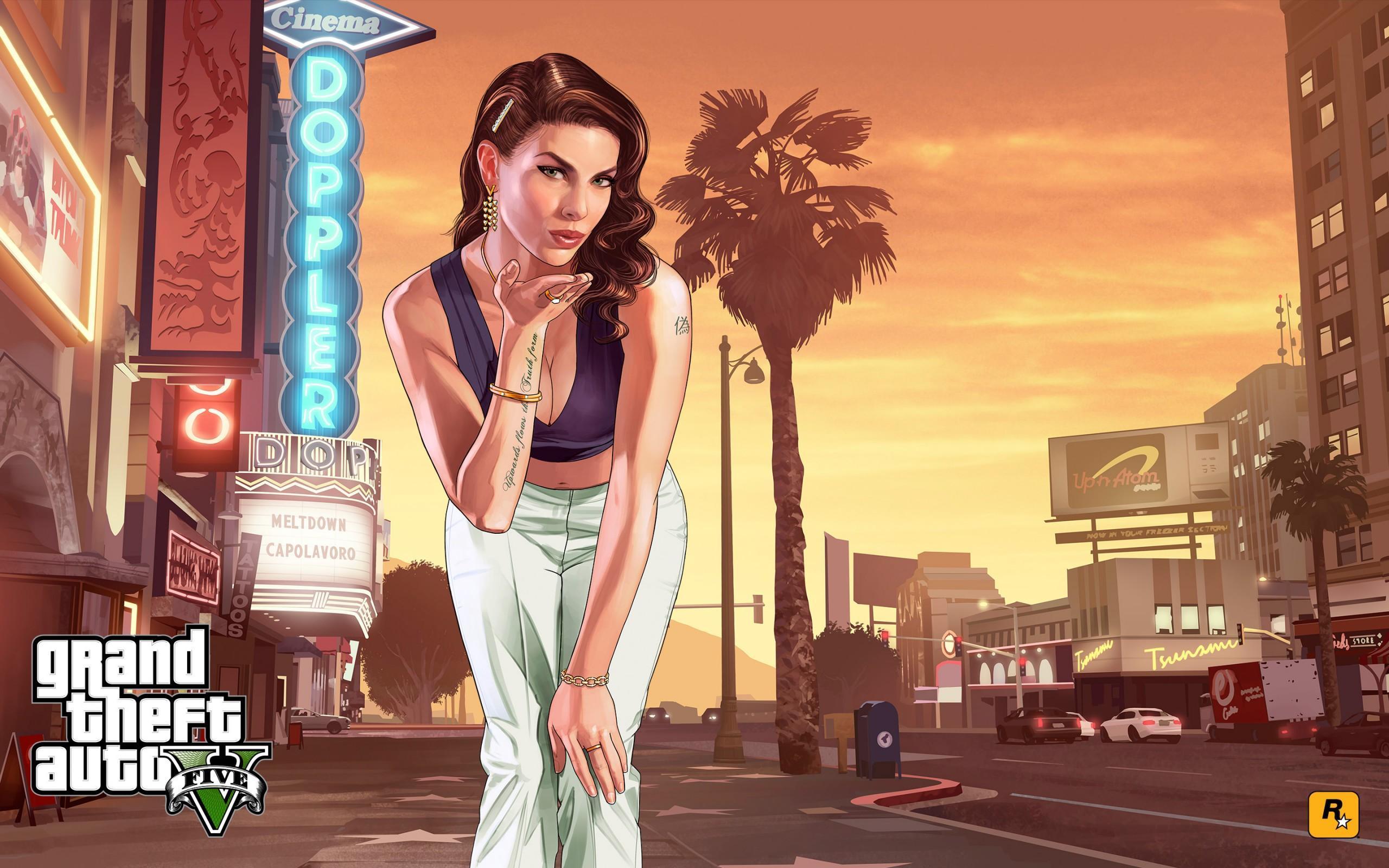 2560x1600 GTA 5 Story Mode Artworks & Wallpaper. Grand Theft Auto V
