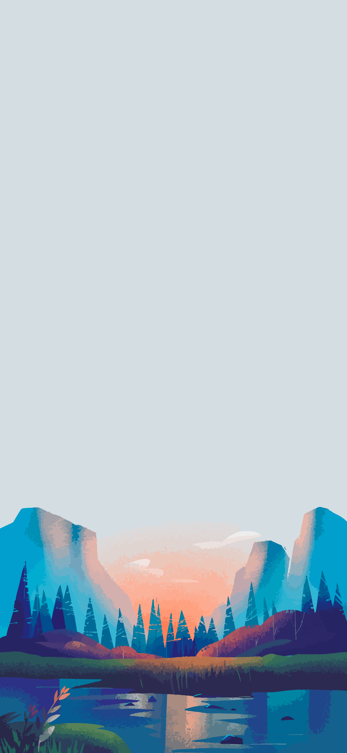 1205x2609 Beautiful landscape phone wallpaper 4k